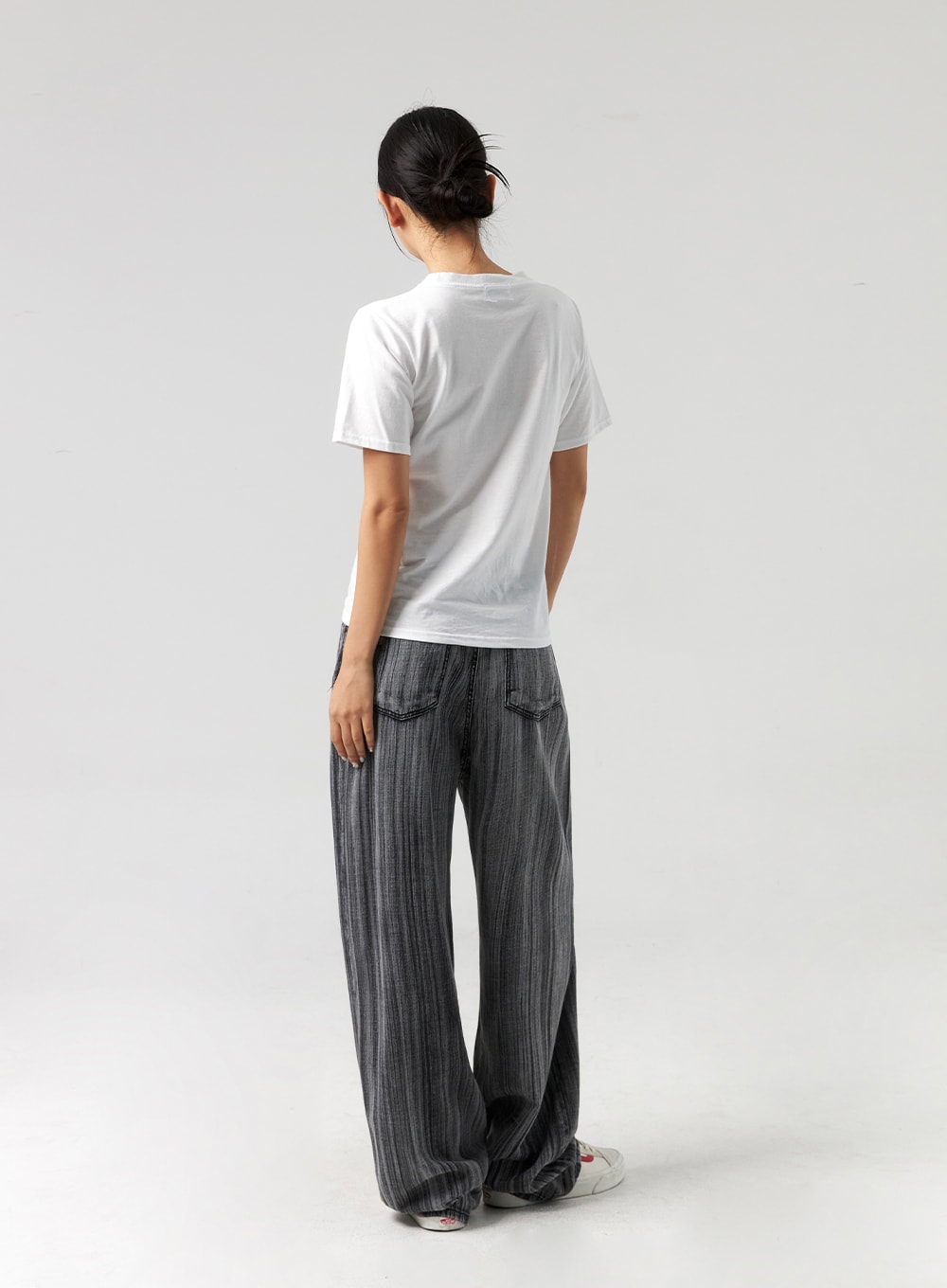 Stripe Baggy Jeans CL325