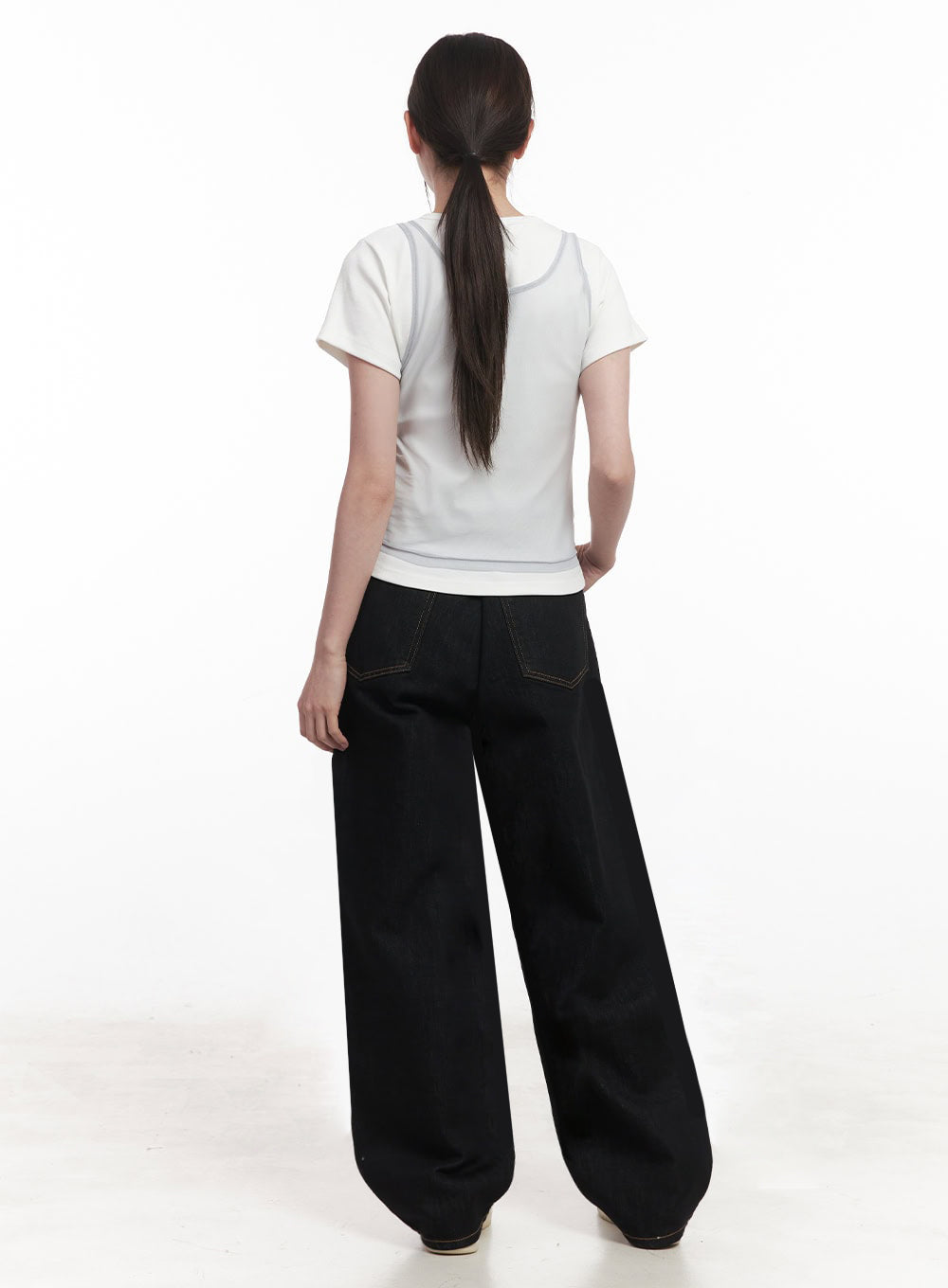 Sheer V-Neck Tank Top IY513