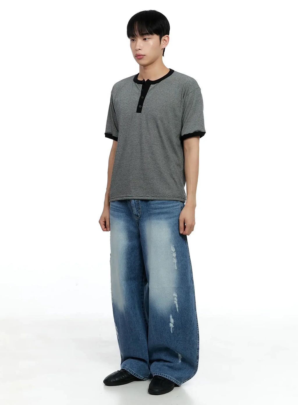 Men's Distressed Baggy Jeans IG520