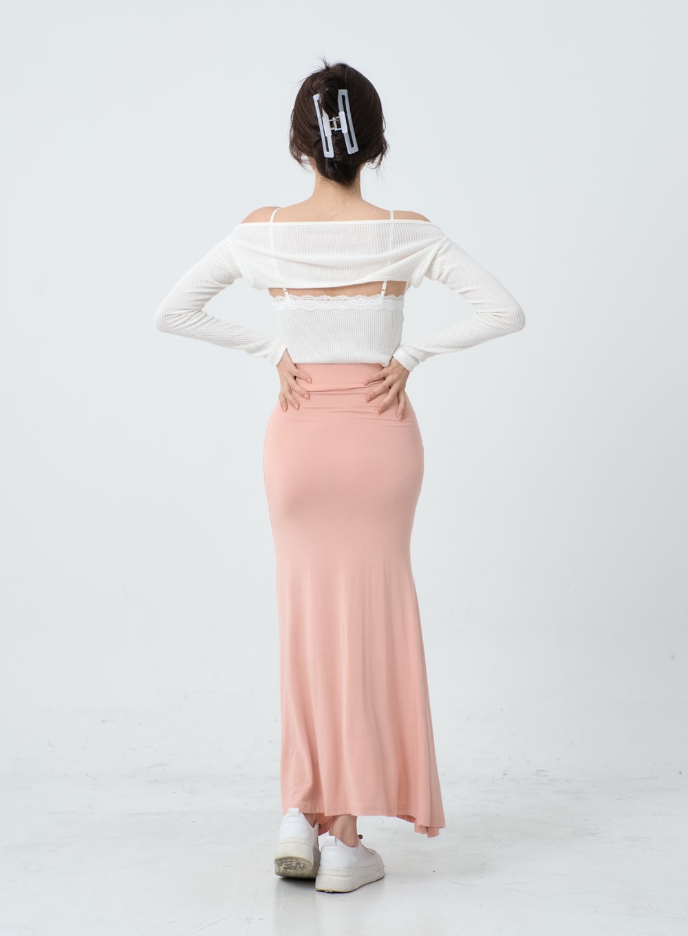 Off-Shoulder Knit Bolero Cardigan IO26