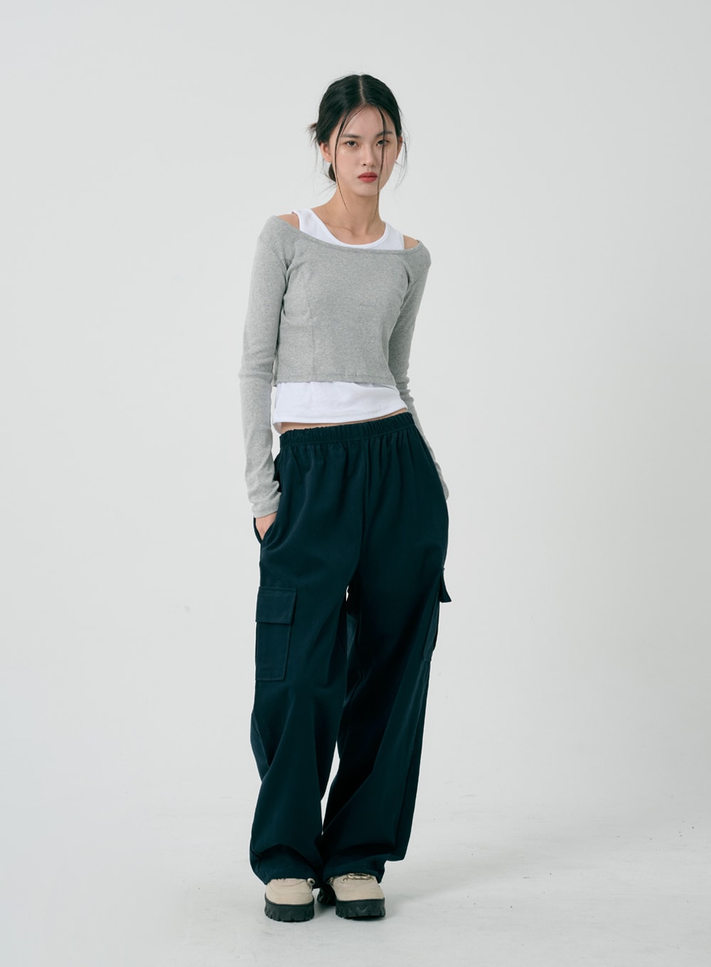 Round Neck Sleeveless Top ID08