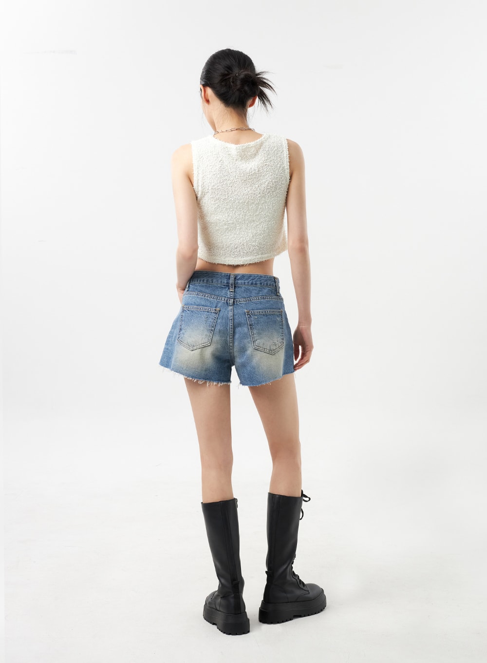 Mid-Rise Denim Shorts CU309