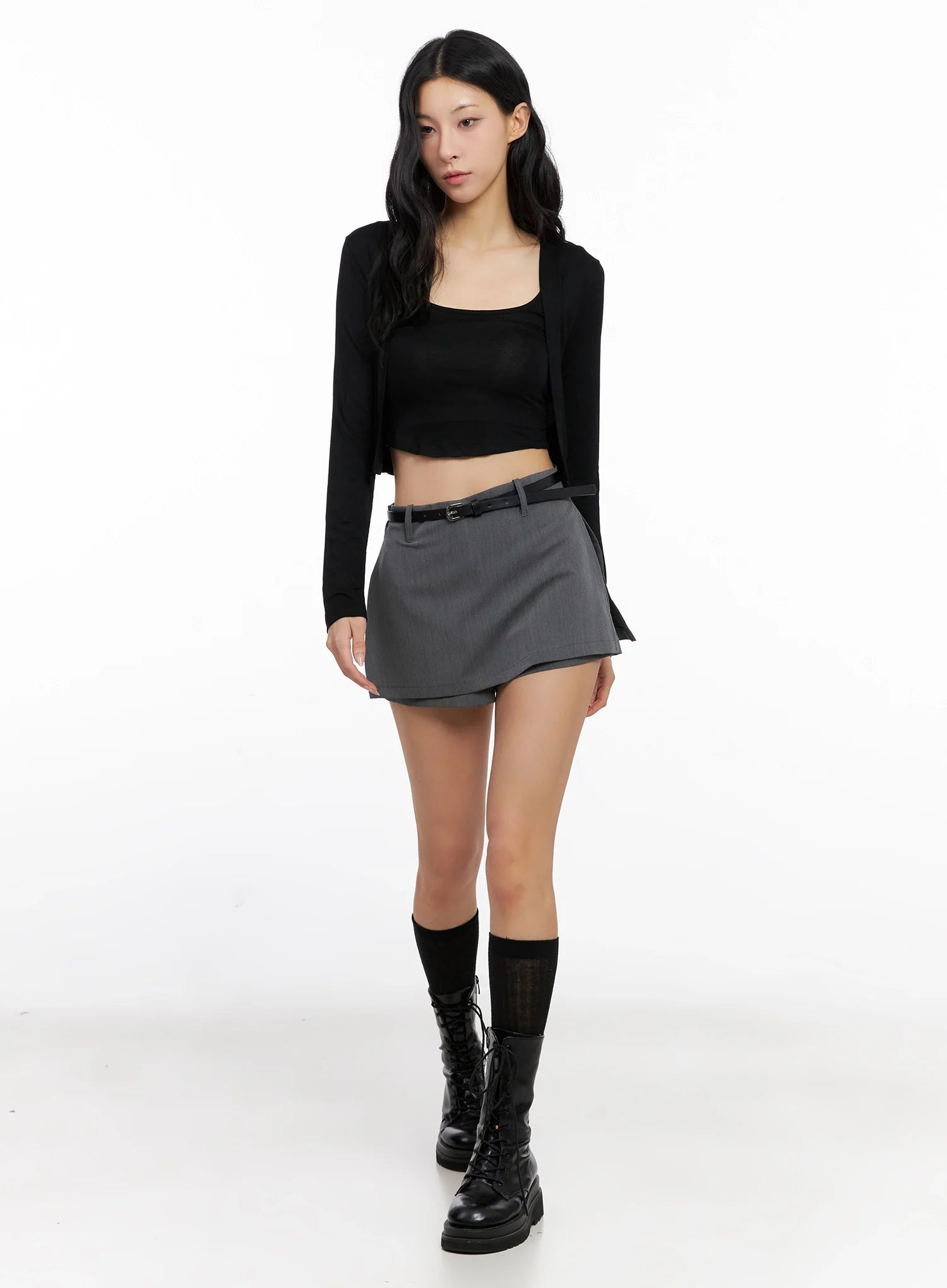 Cropped Tank & Cardigan Set IG508