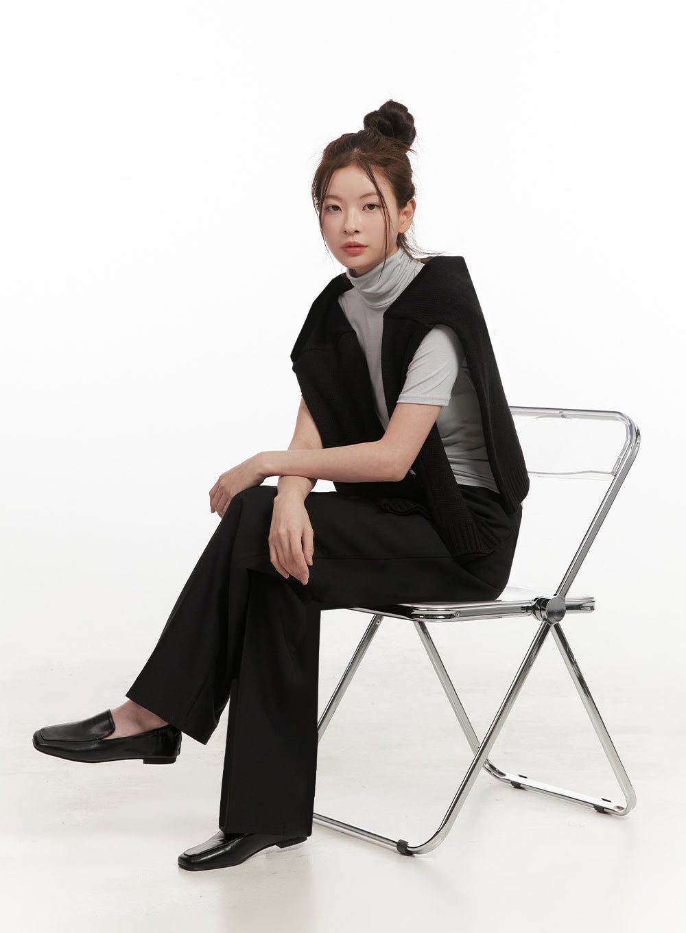 Essential Turtle Neck Short Sleeve Top IF505