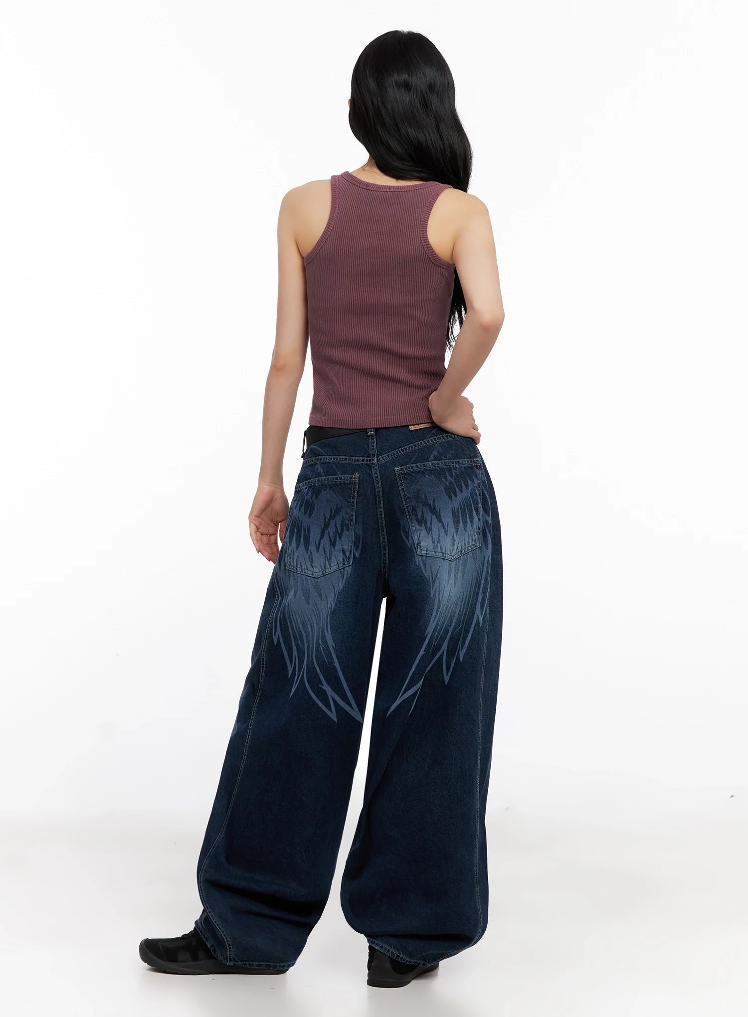 Ribbed Button-Up Tank Top IG508