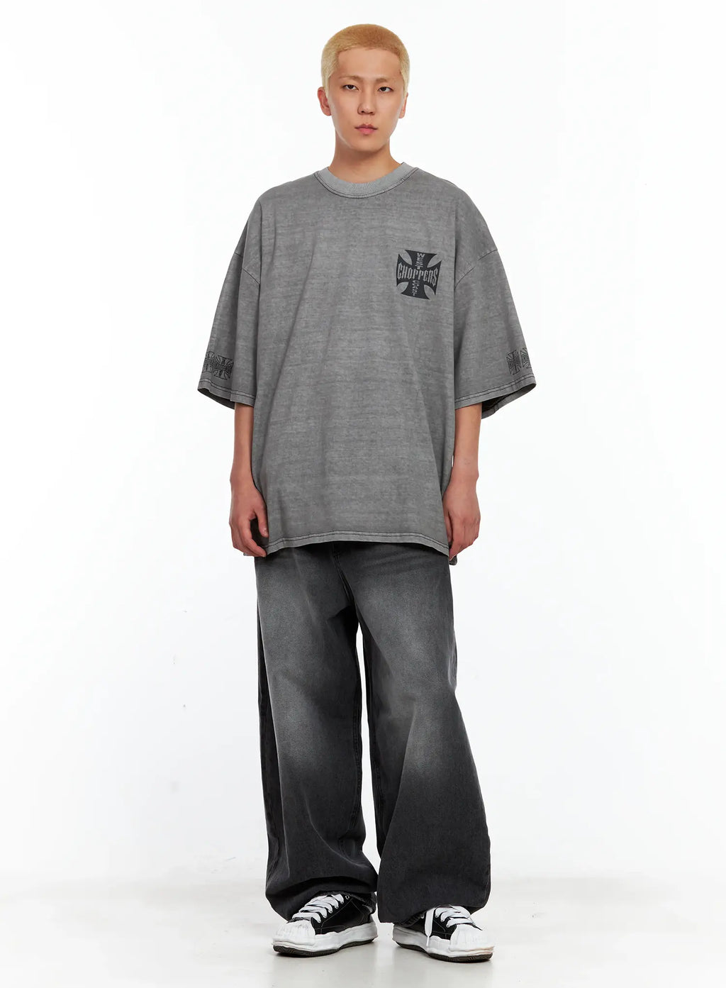 Men's Wide Balloon-Fit Denim Jeans IL514