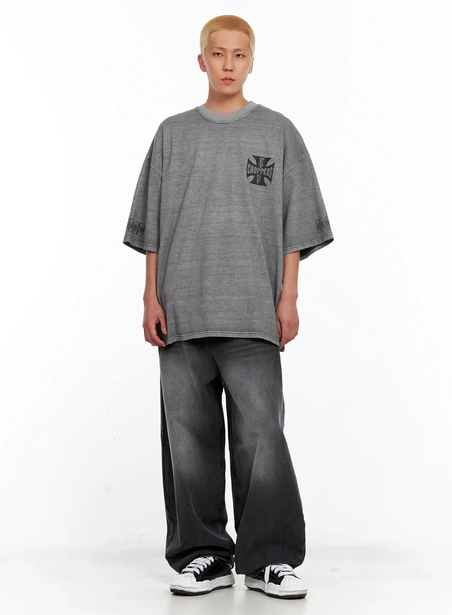 Men's Wide Balloon-Fit Denim Jeans IL514