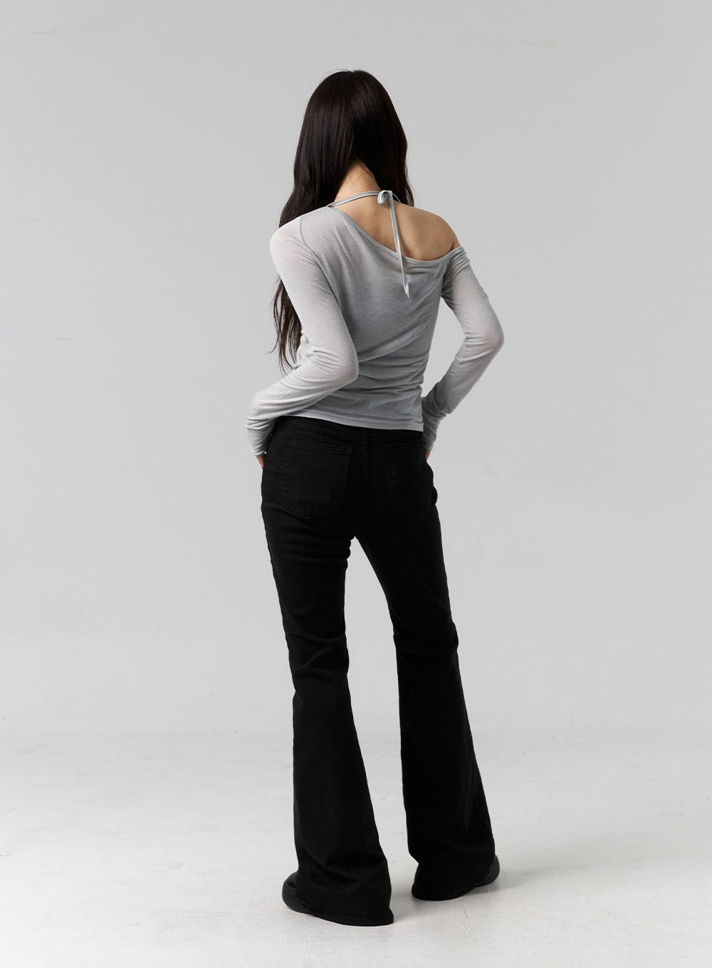 One Shoulder Long Sleeve Top CG317