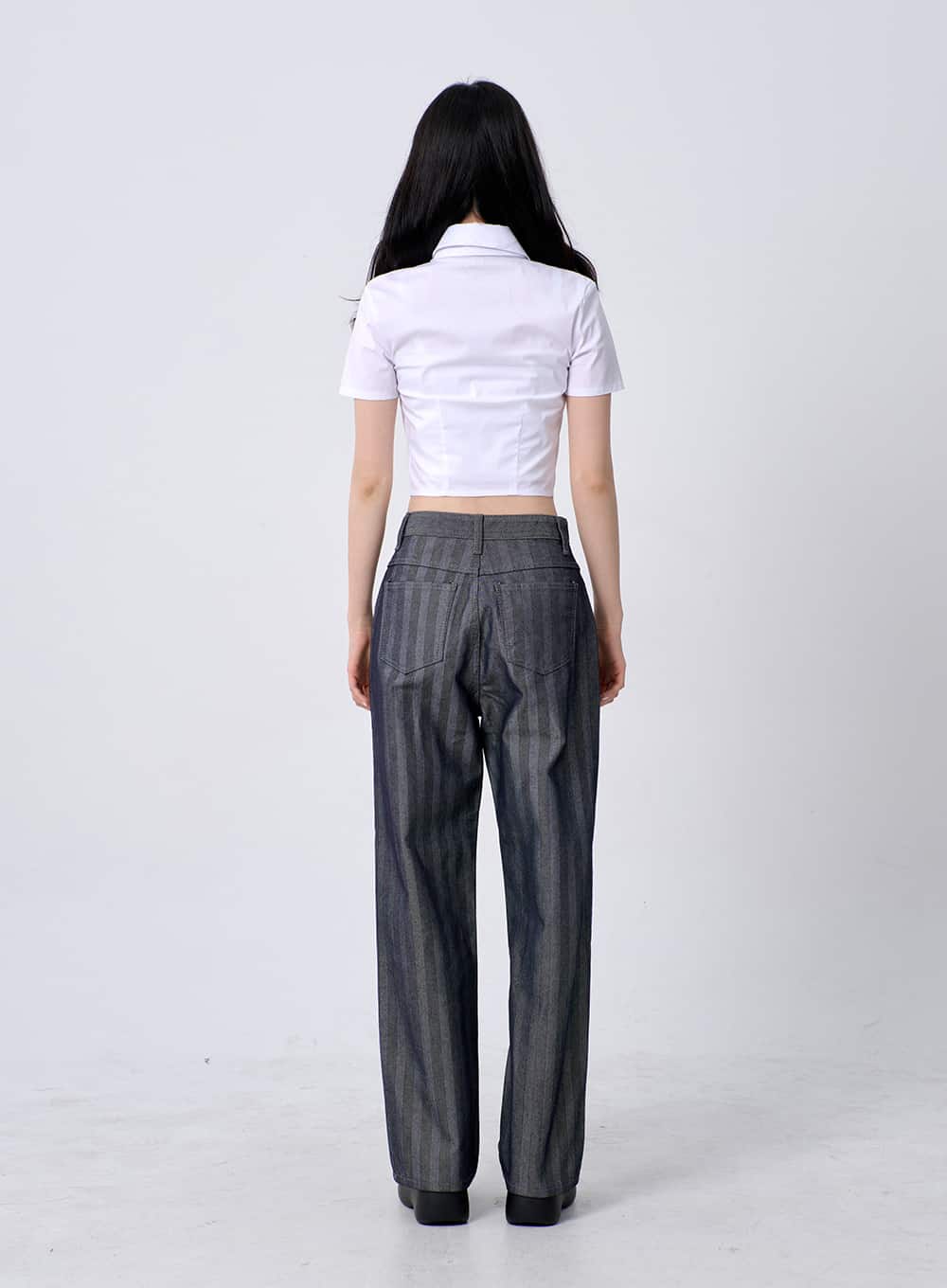 Slim Fit Cropped Shirt OM330