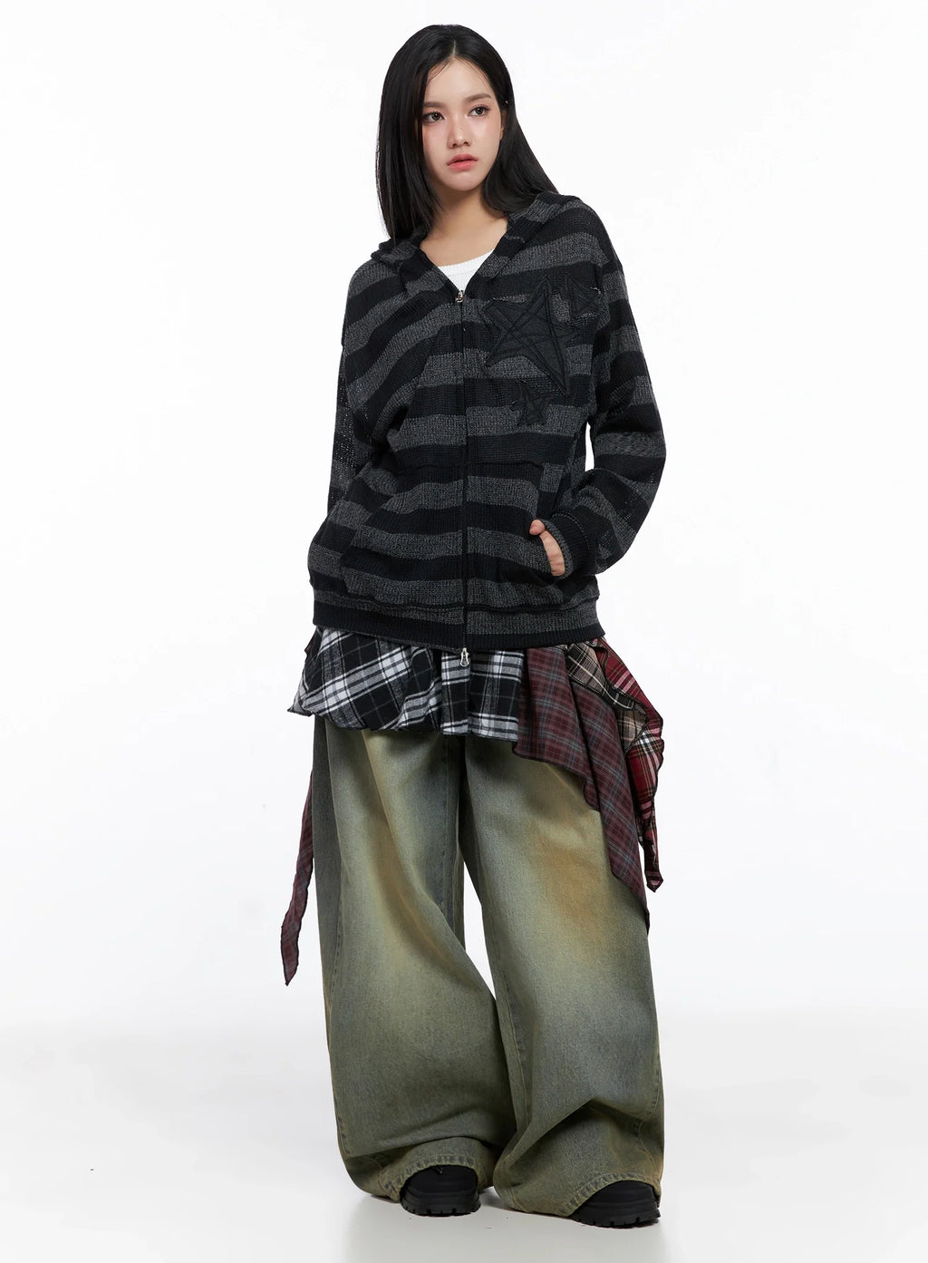 Milana Vintage Washed Baggy Jeans IS525