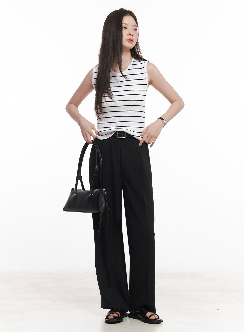 Essential Pintuck Comfort Slacks IY509