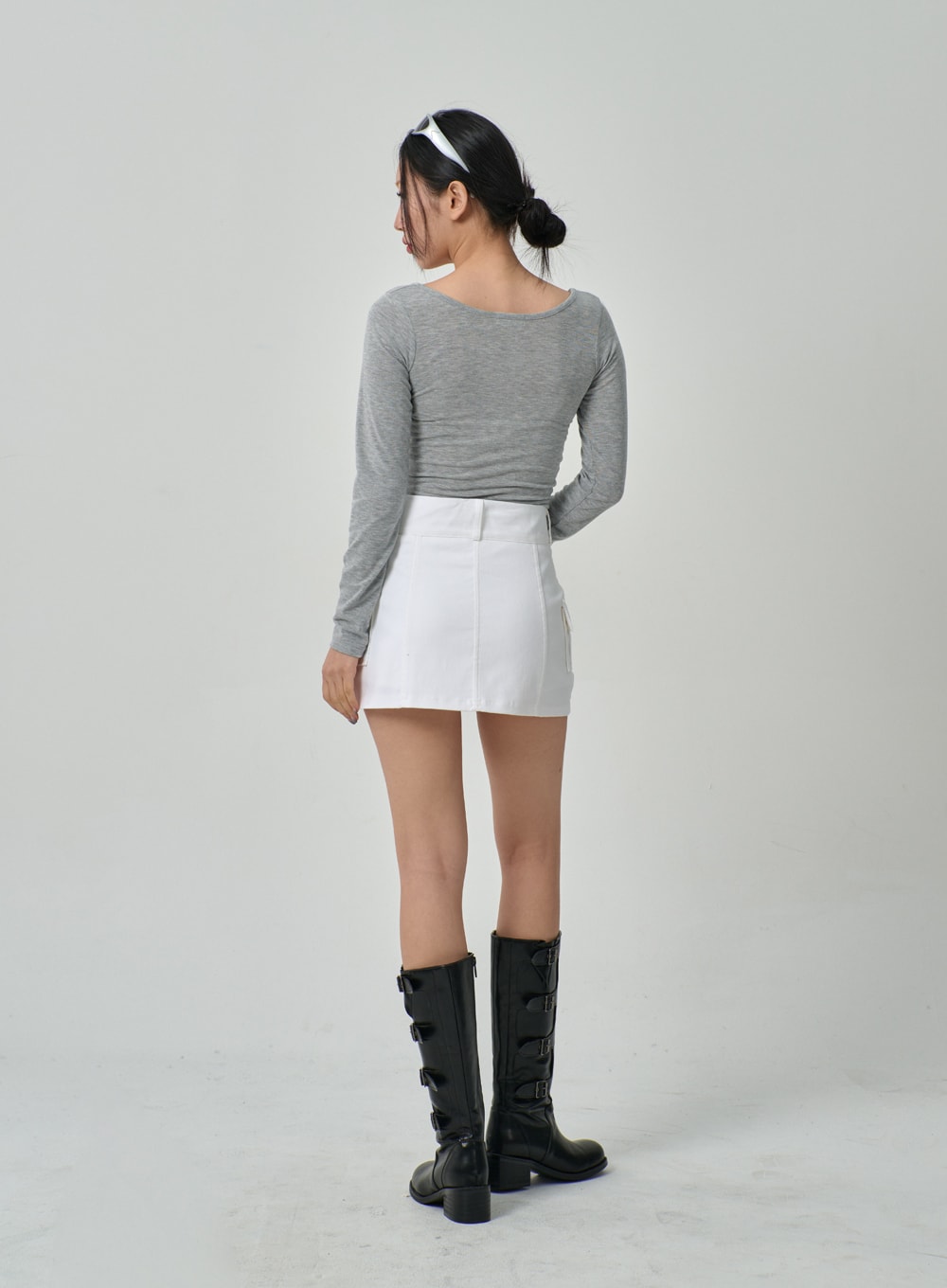 Cropped Scoop Neck Top IF315