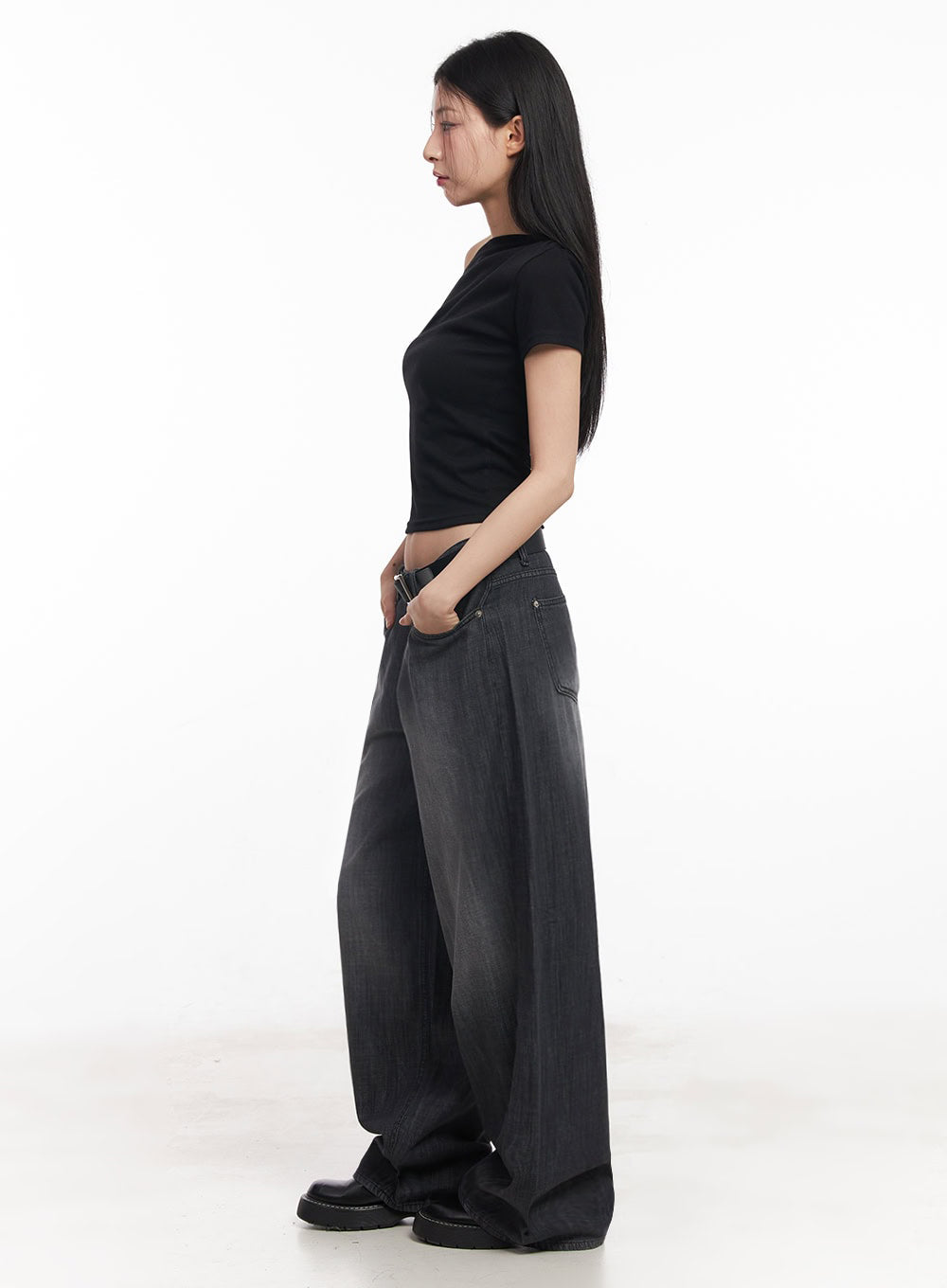 One-Shoulder Ribbon Top IY529