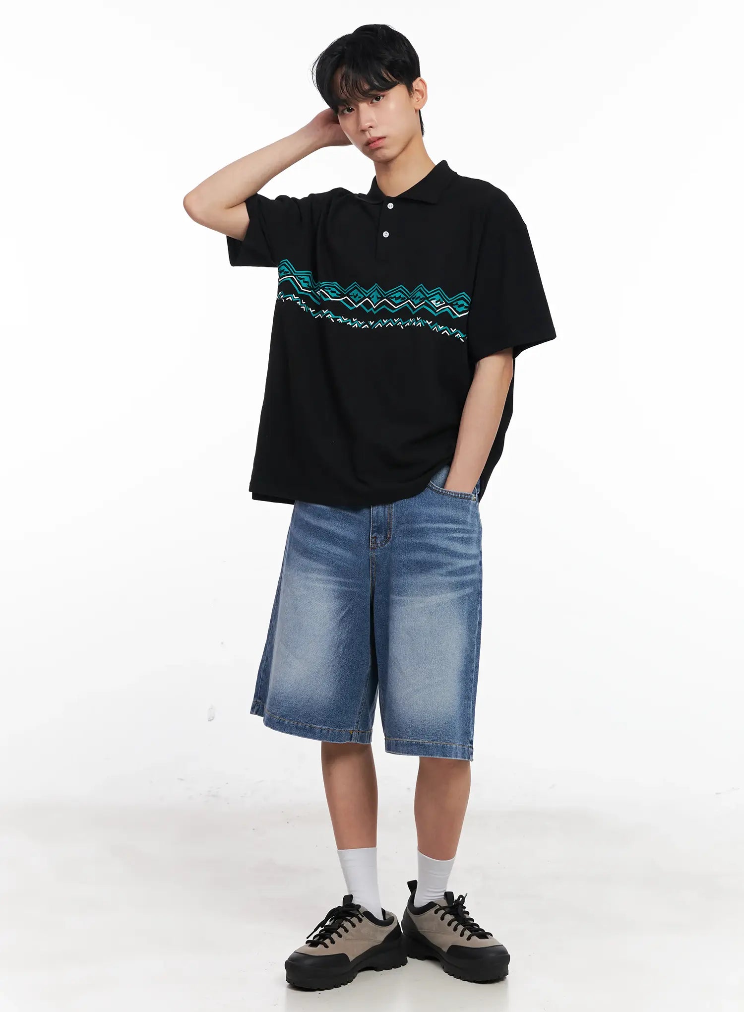 Men's Casual-Fit Jorts IL501