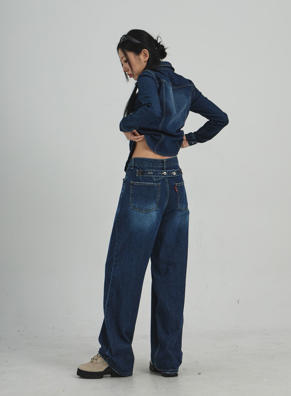 Button Denim Shirt CD09