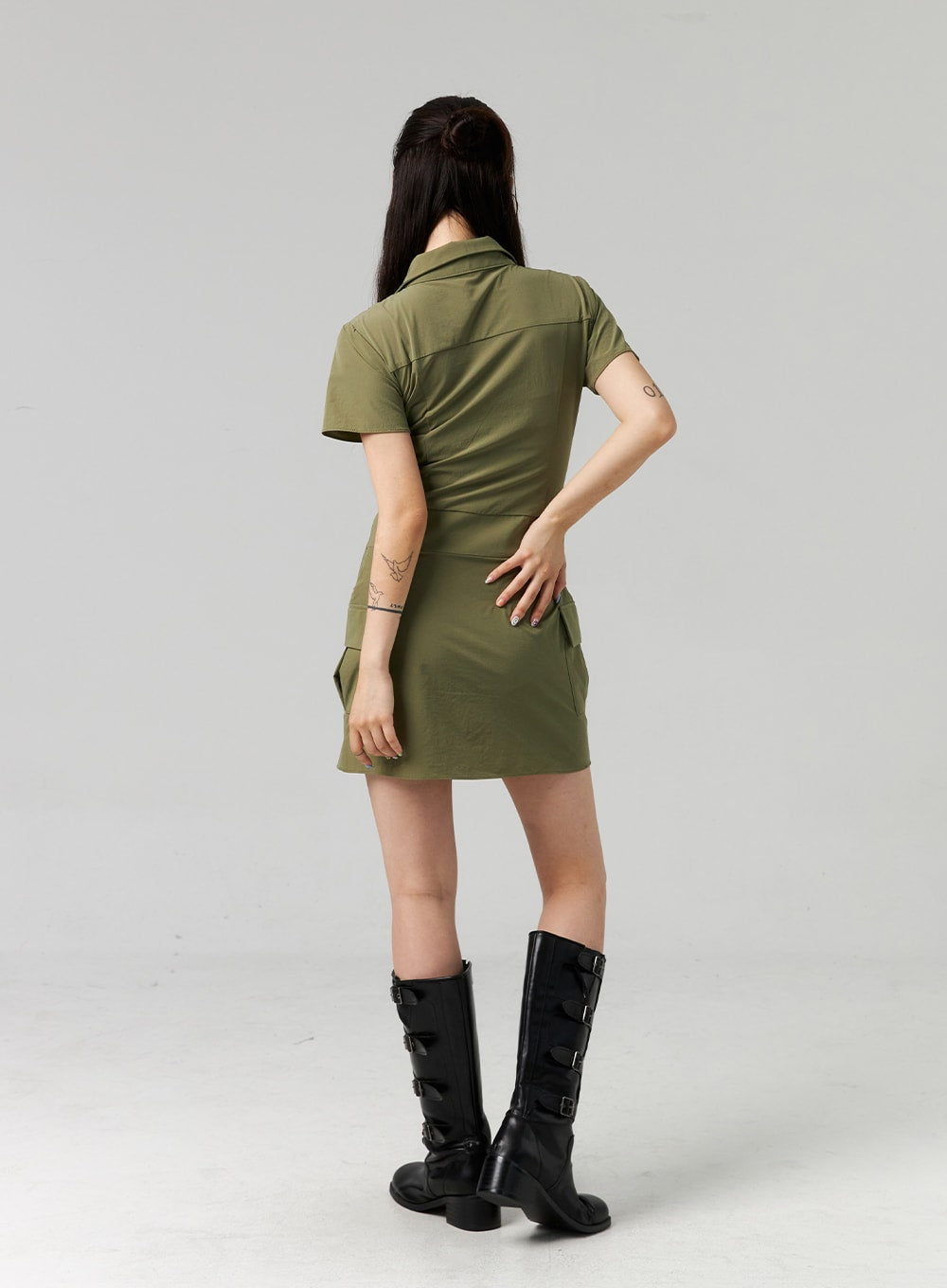 Lace-Up Mini Dress CL321