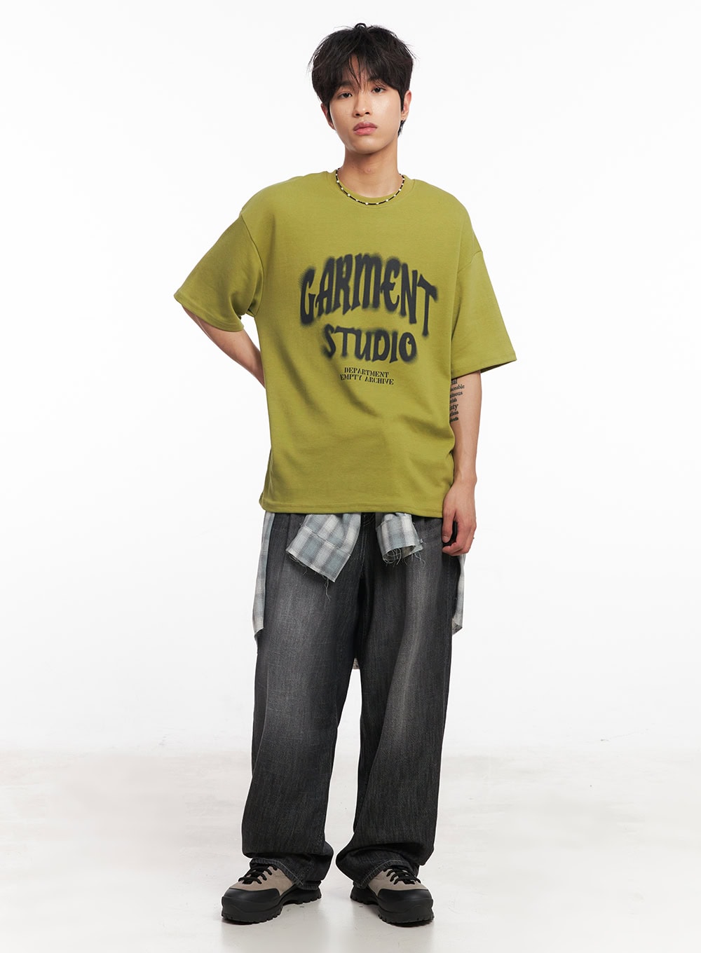 Men's Pintuck Linen Comfort Jeans IY508