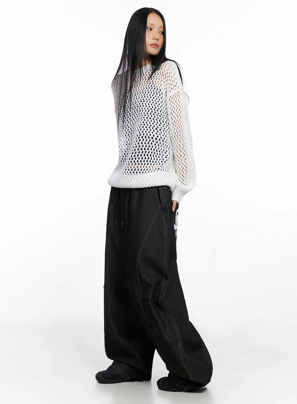 Mesh Knit Sweater CO516