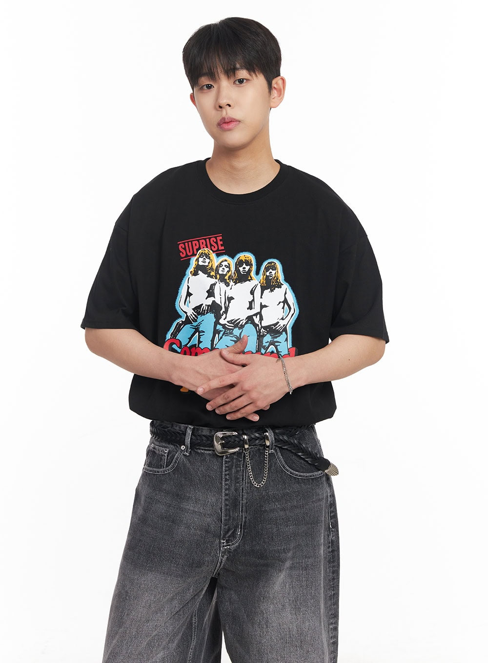 Men's Compound Graphic Oversize T-Shirt IA525