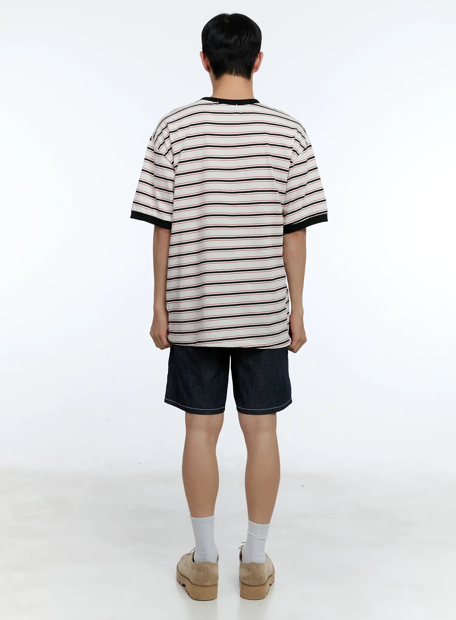 Men's Pleated Denim Jorts IL517