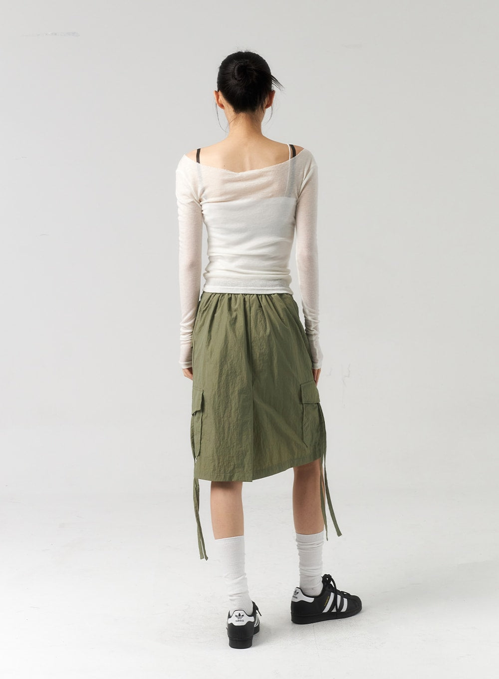 Off-Shoulder Mesh Top CU320