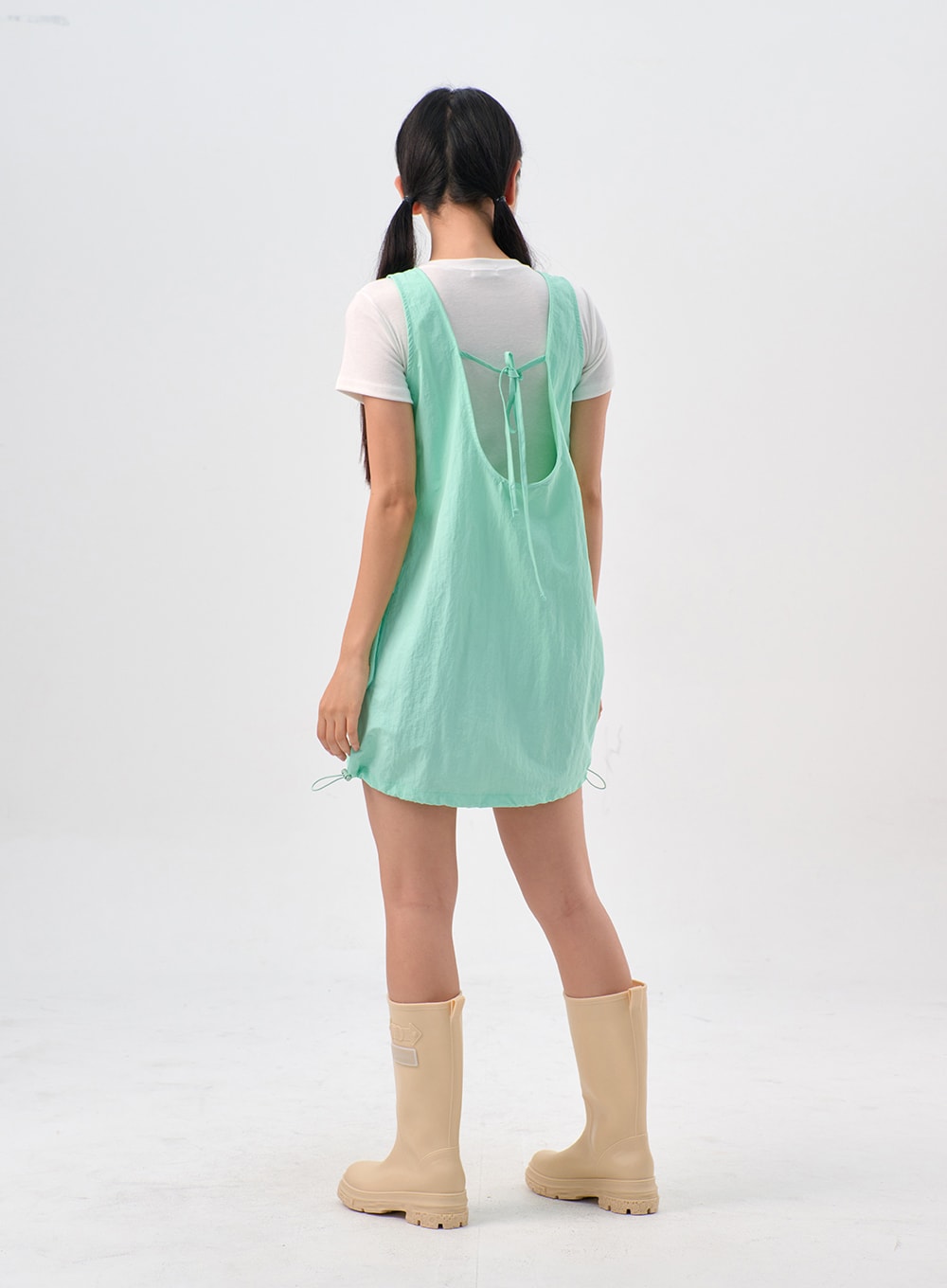 Pocket Nylon Mini Dress IL310