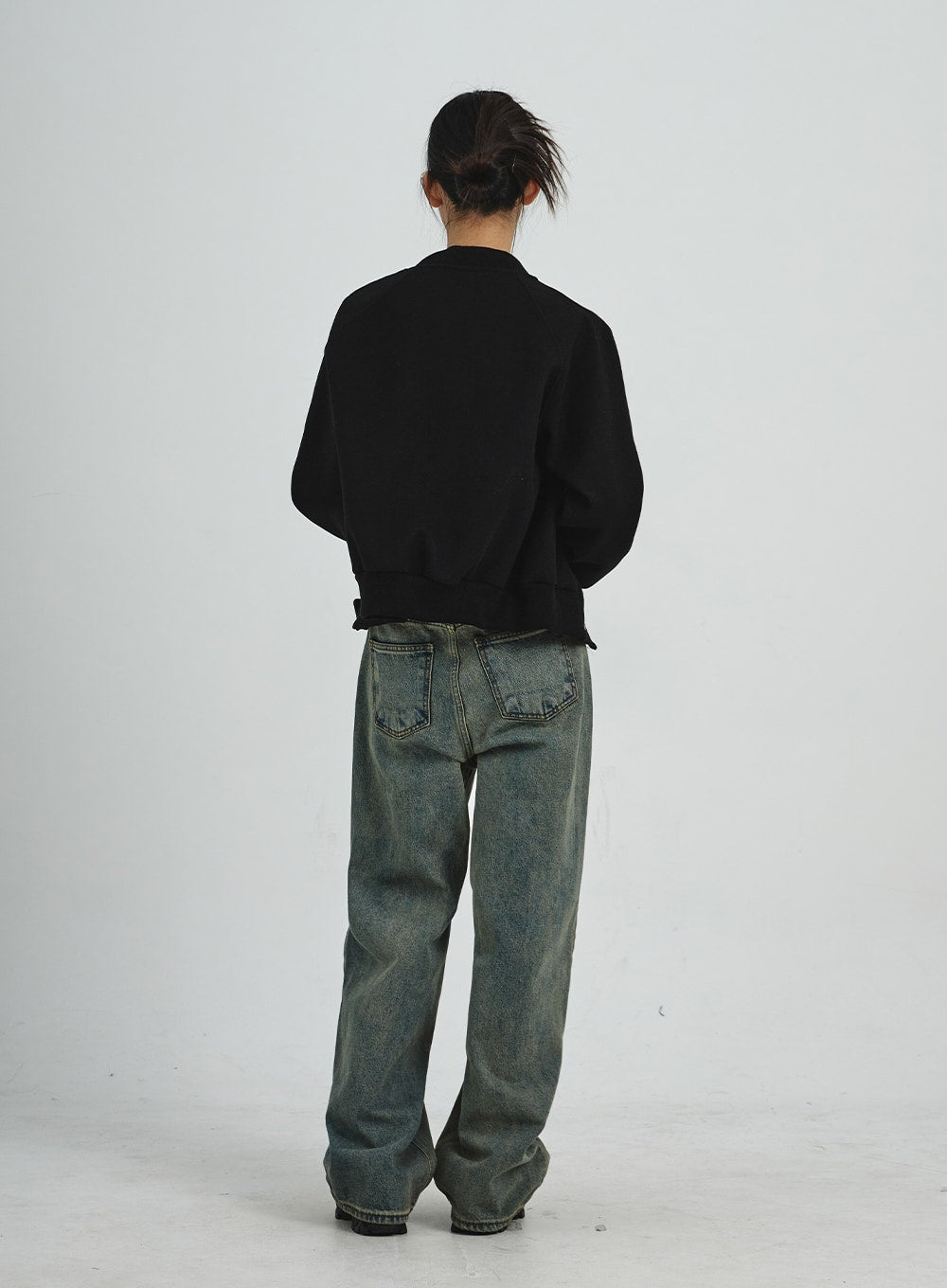 Vintage Washing Wide Leg Jeans CD06