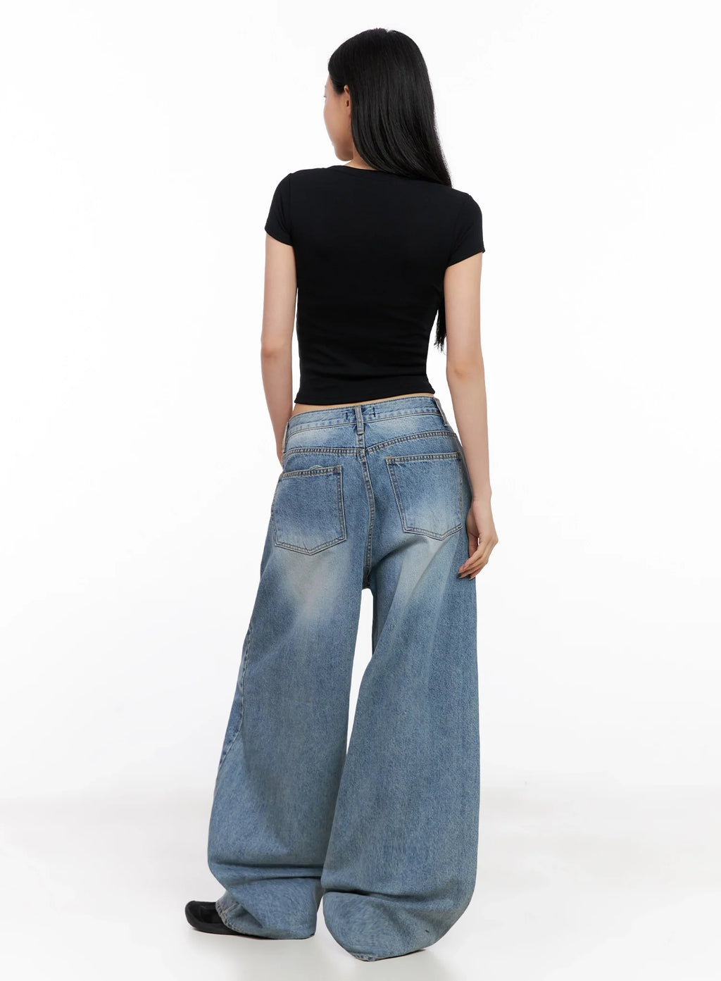 Basic Ribbed Cropped Tee IG508