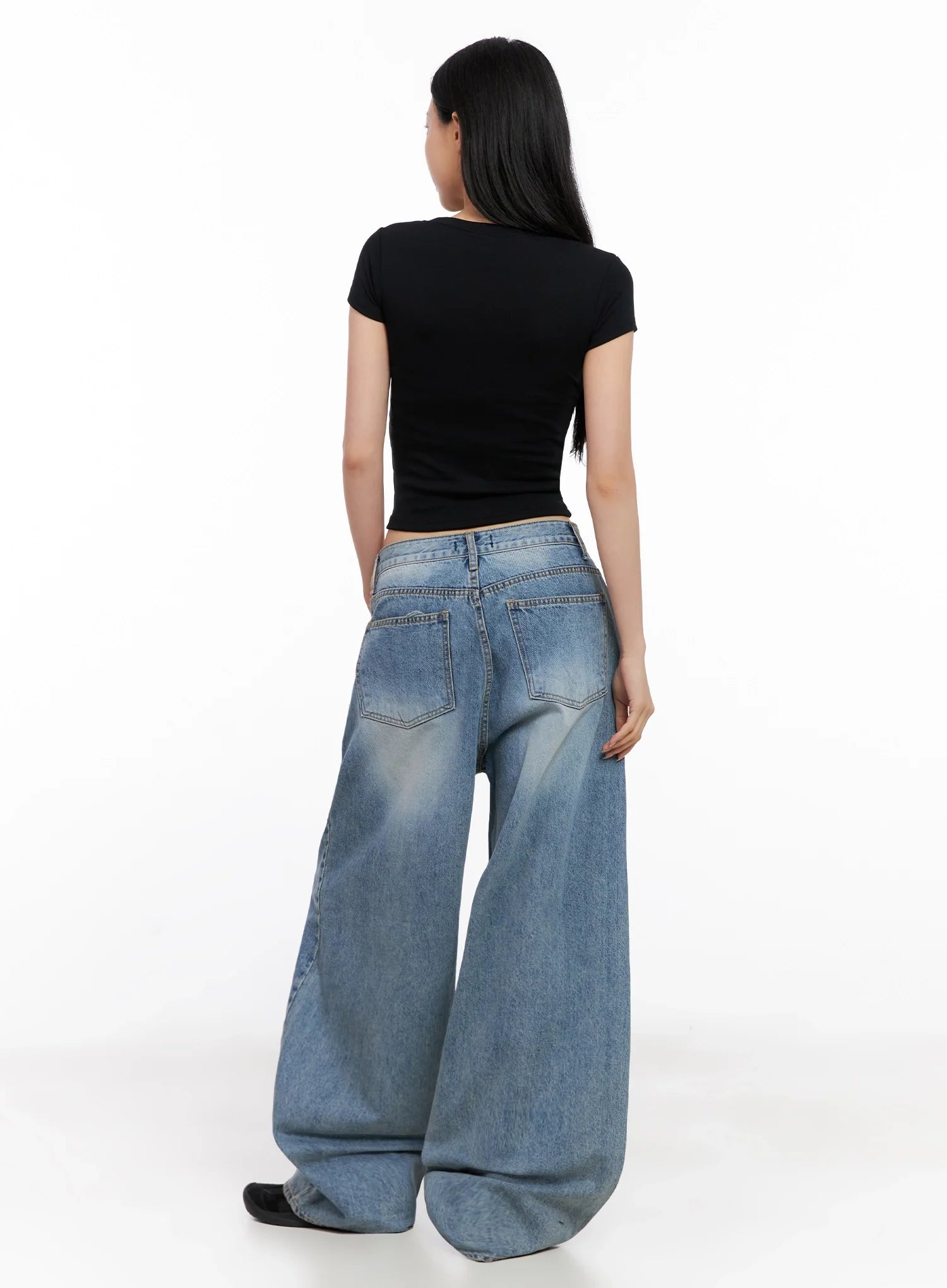 Basic Ribbed Cropped Tee IG508