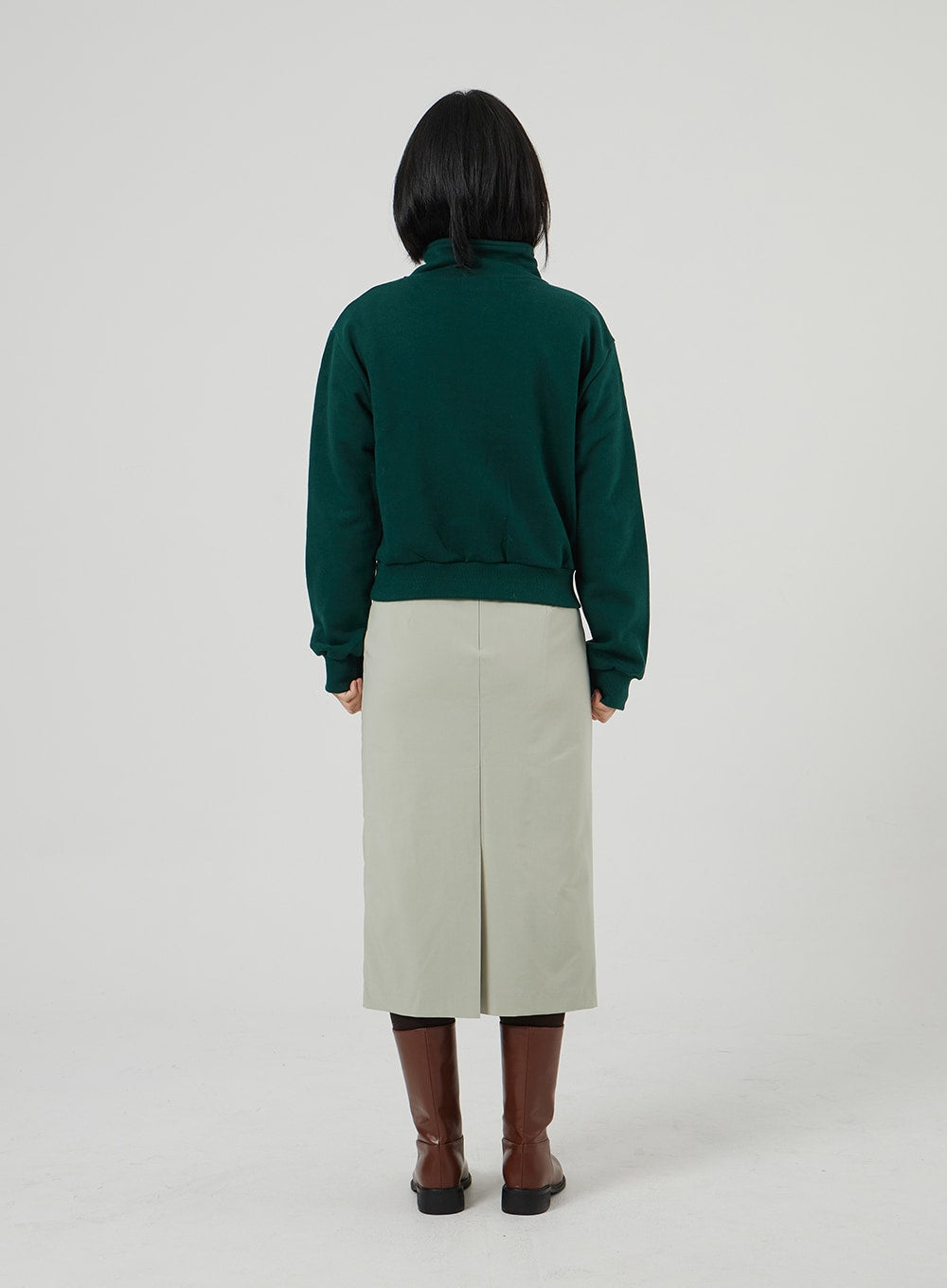 Cropped Half Zip-Up OF313