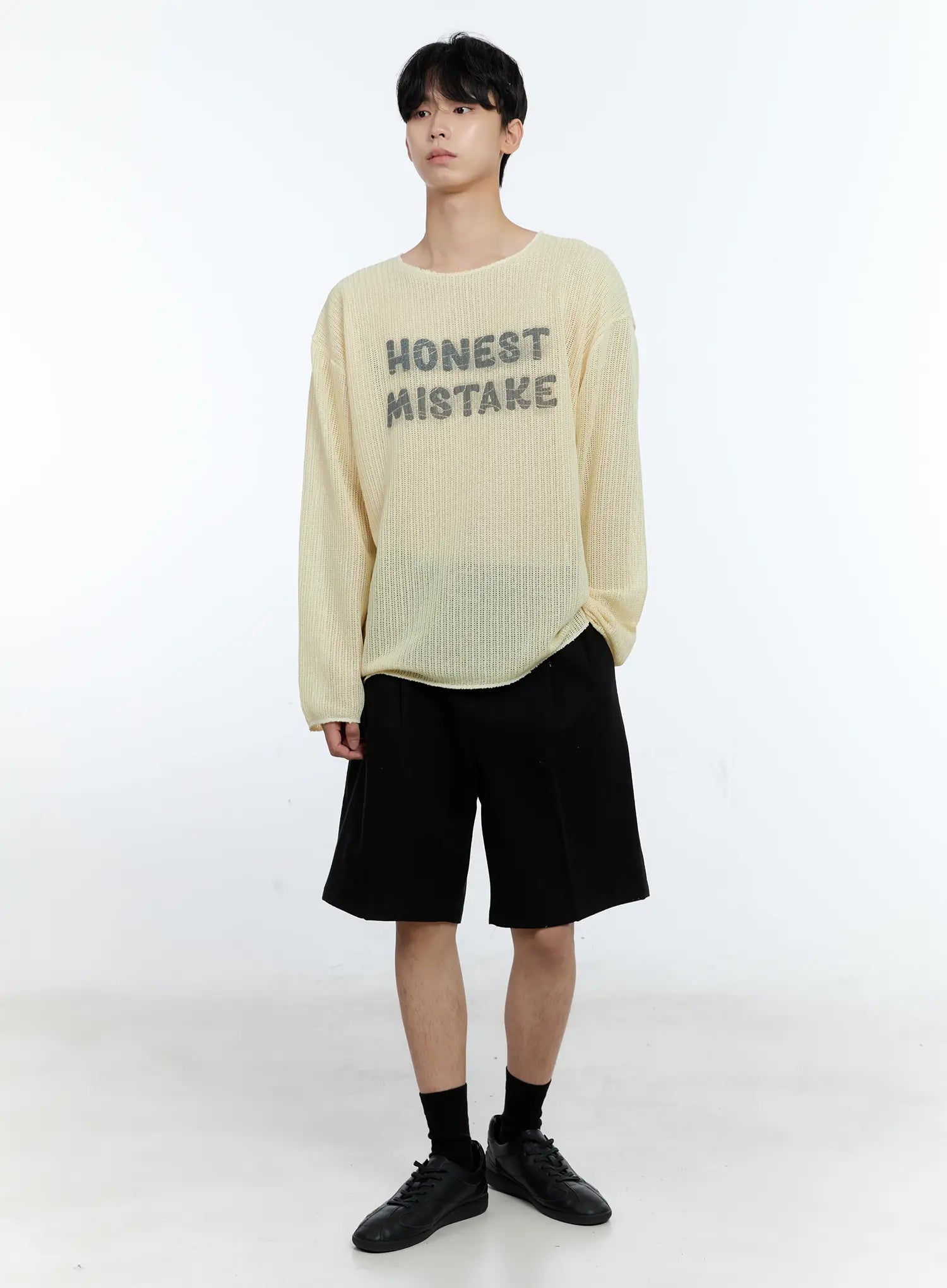 Men's Mesh Long Sleeve Graphic Top IG501