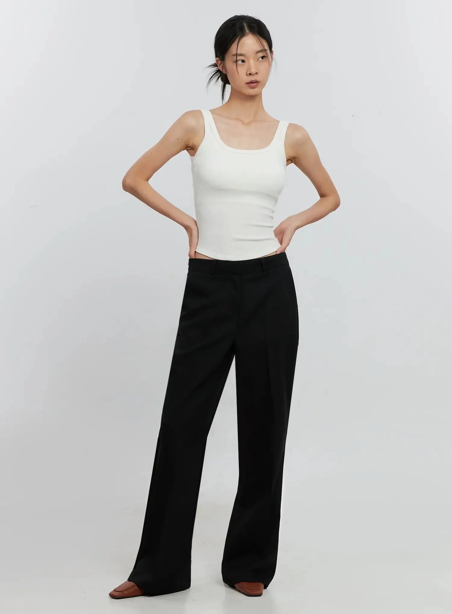 Padded Square-Neck Top IS516