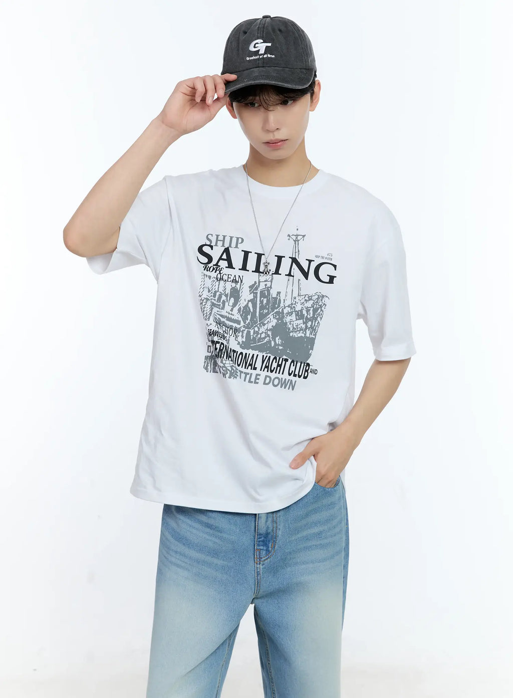 Men's Sailing Graphic T-Shirt IL529