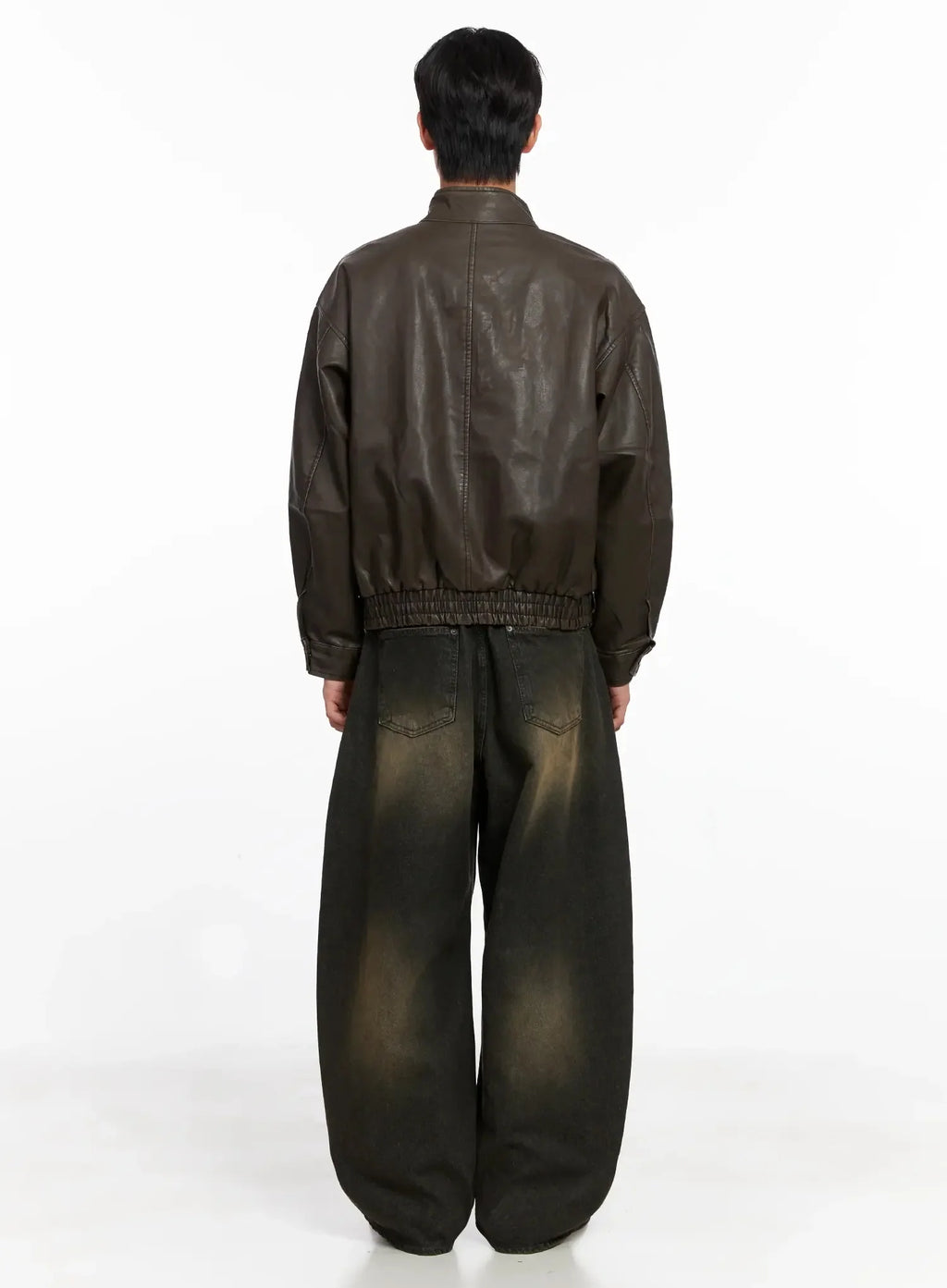 Men's Vintage Fade Wide-Leg Jeans IO516