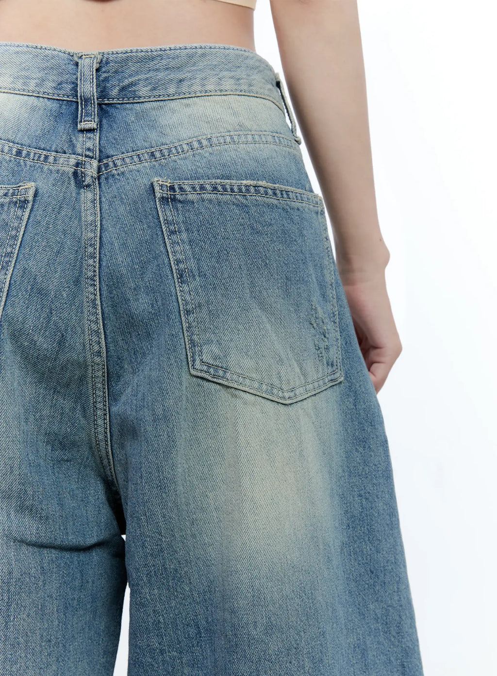 Washed Distressed Jorts CG501