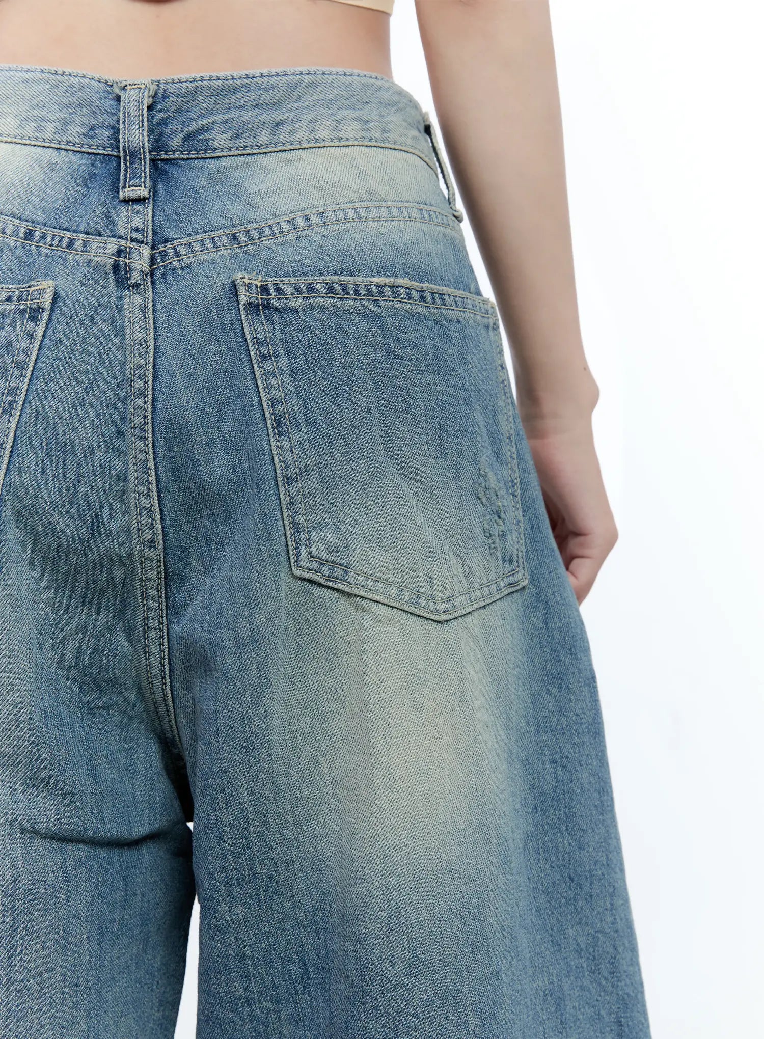 Washed Distressed Jorts CG501