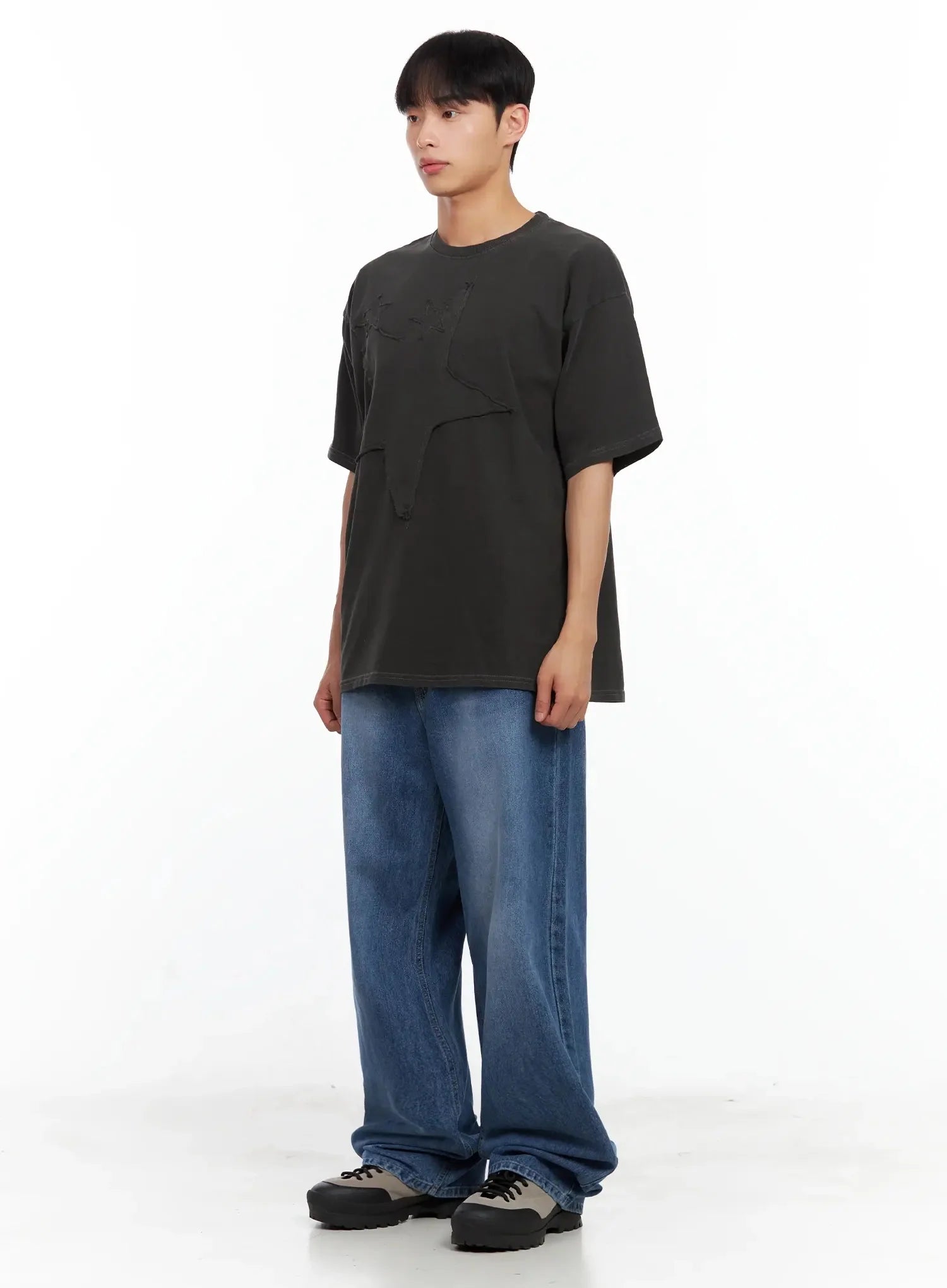 Men's Star Patch T-Shirt IL516