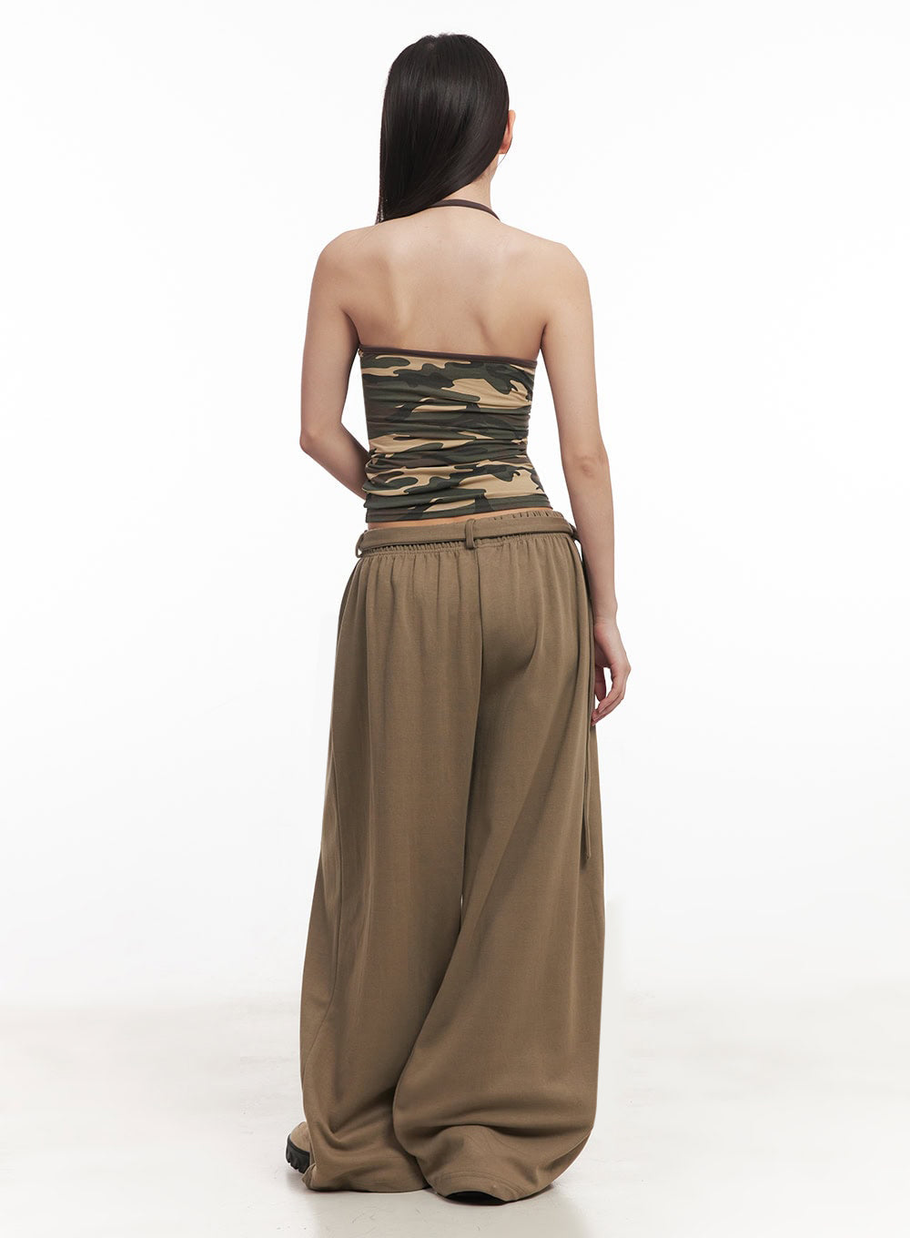 Camo Halter-Neck Cami Top IM528