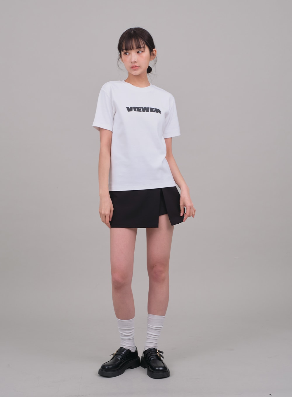 Skort with Front Slit C2701