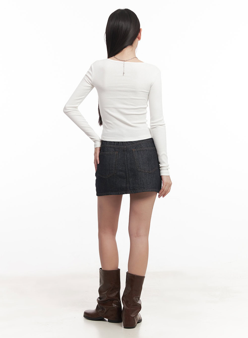 Lace-Up Corset Cardigan Top IM528