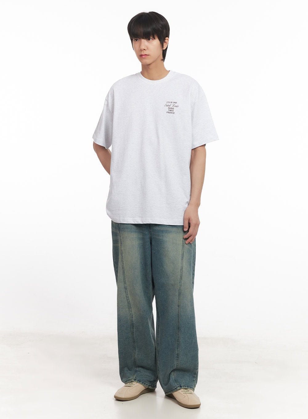 Men's Graphic Oversized T-Shirt IA511