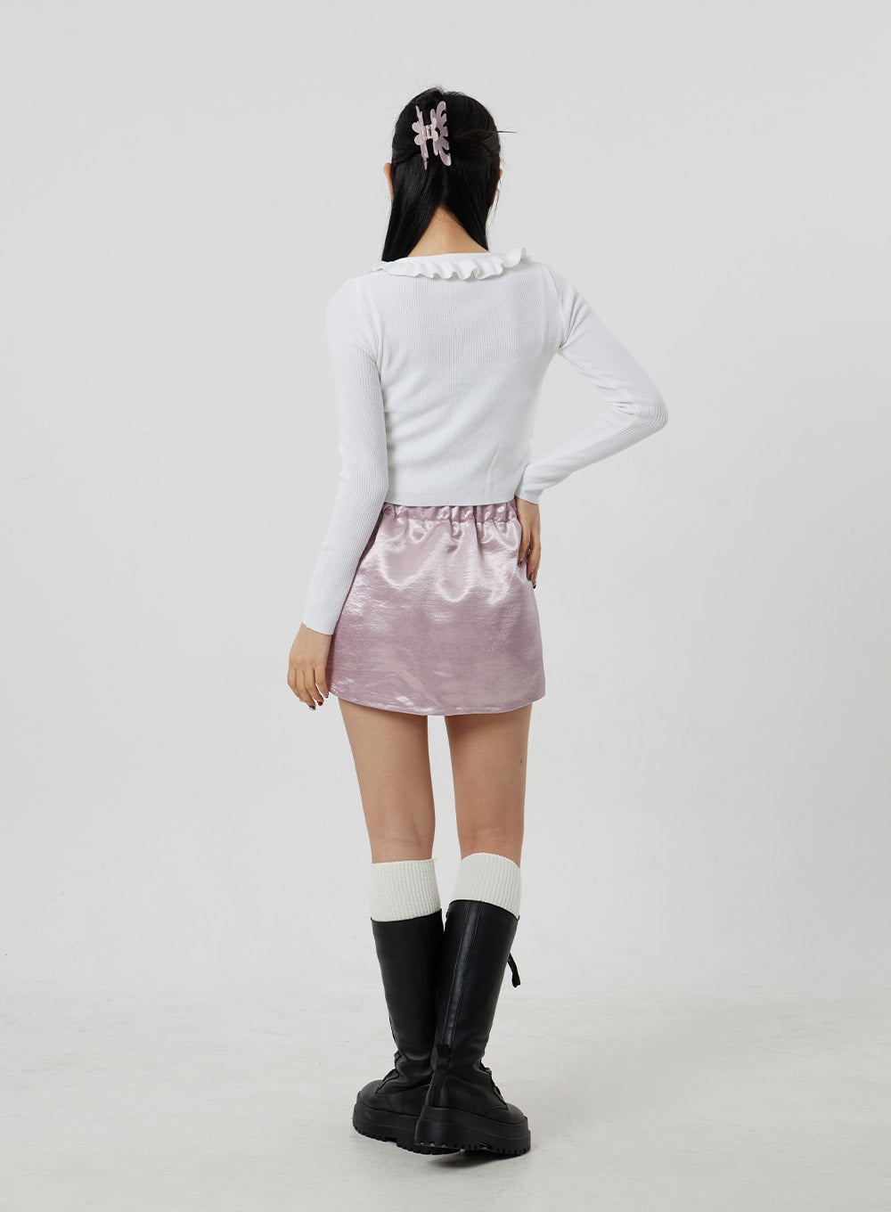 Satin Mini Skirt CJ330