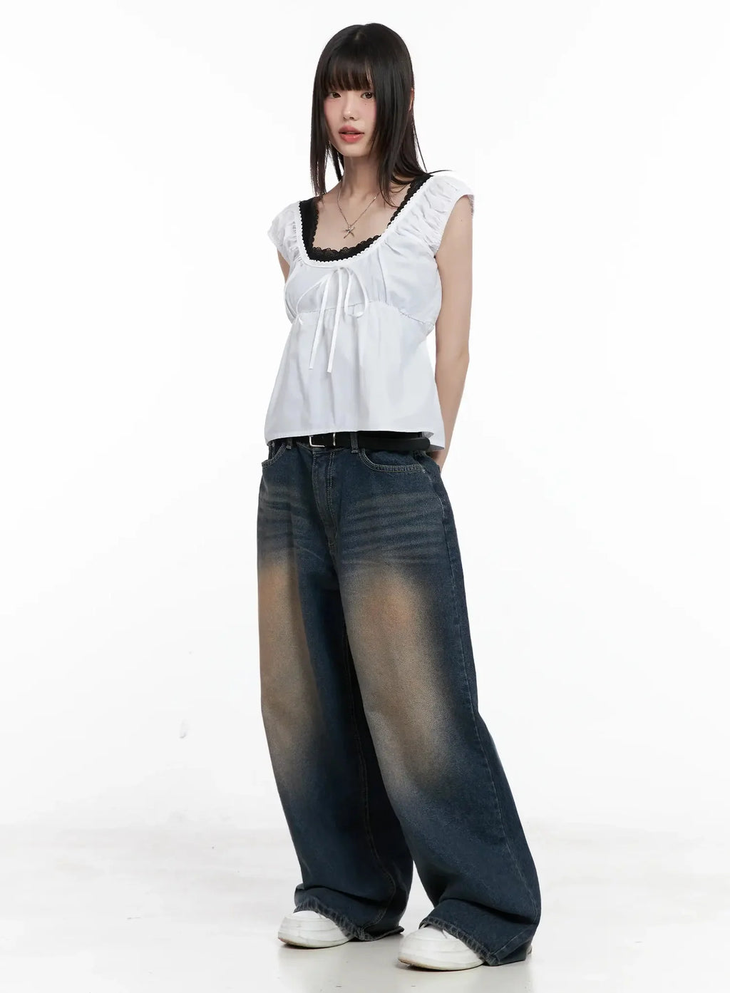 Lace Detail Blouse IL531