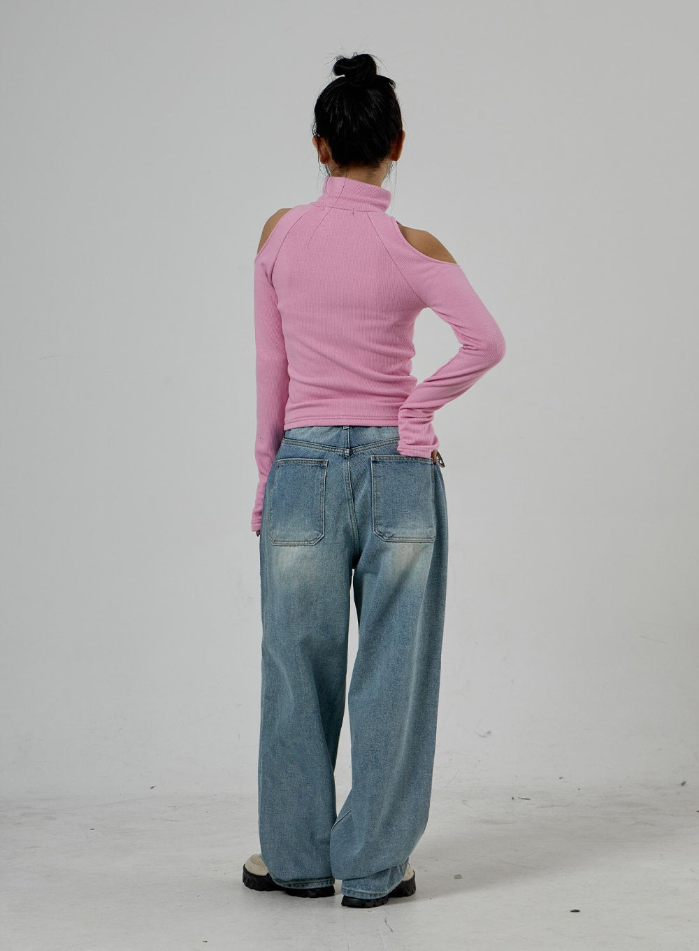 Light Wash Baggy Jeans Unisex CD26