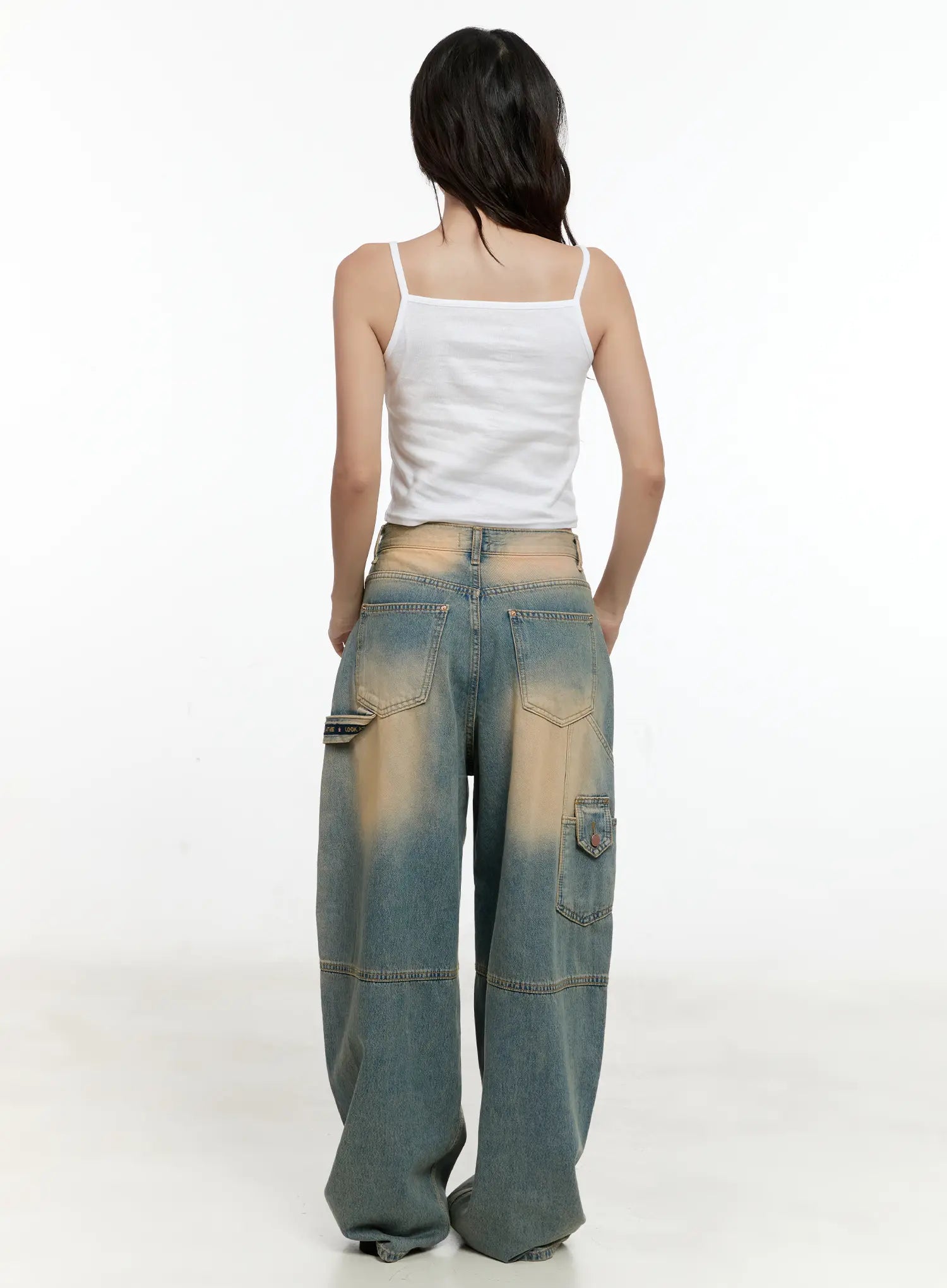 Danbi Washed Wide-Leg Denim Jeans CG501