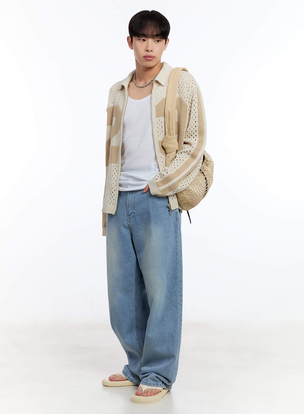 Men's Summer Zip-Up Sweater IY530