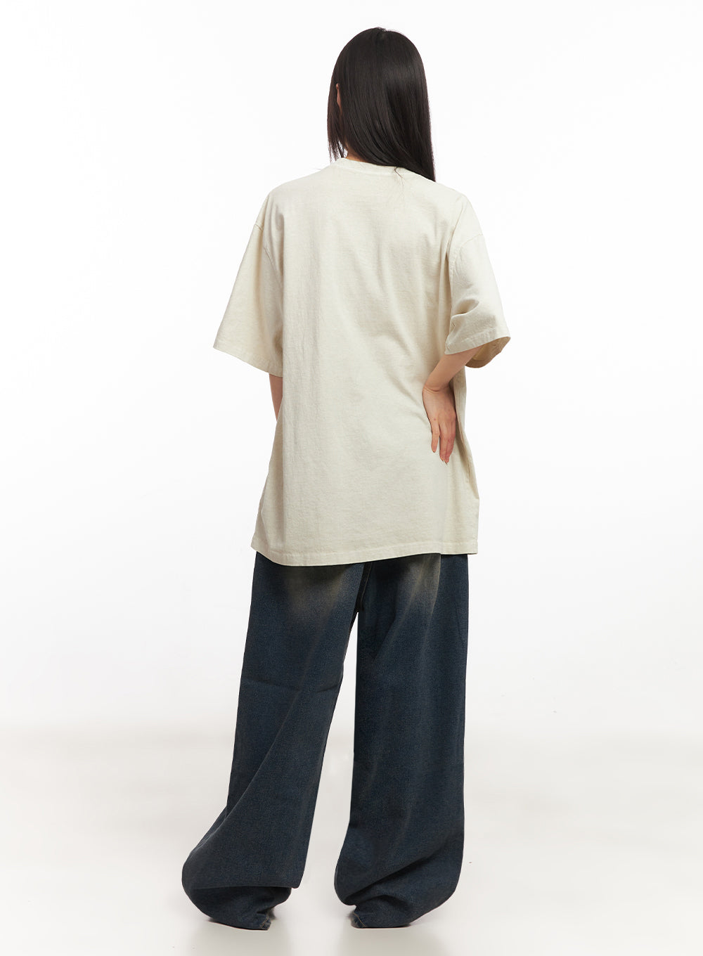 Essential Cotton Canvas Oversize T-Shirt IY502