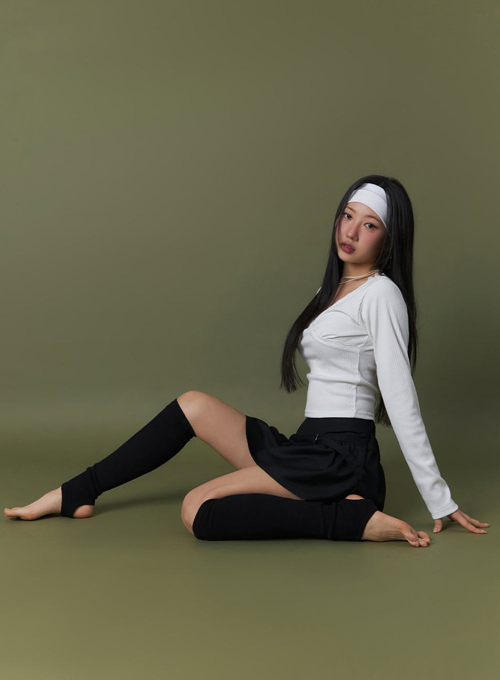 Lace V-Neck Crop Top IF510