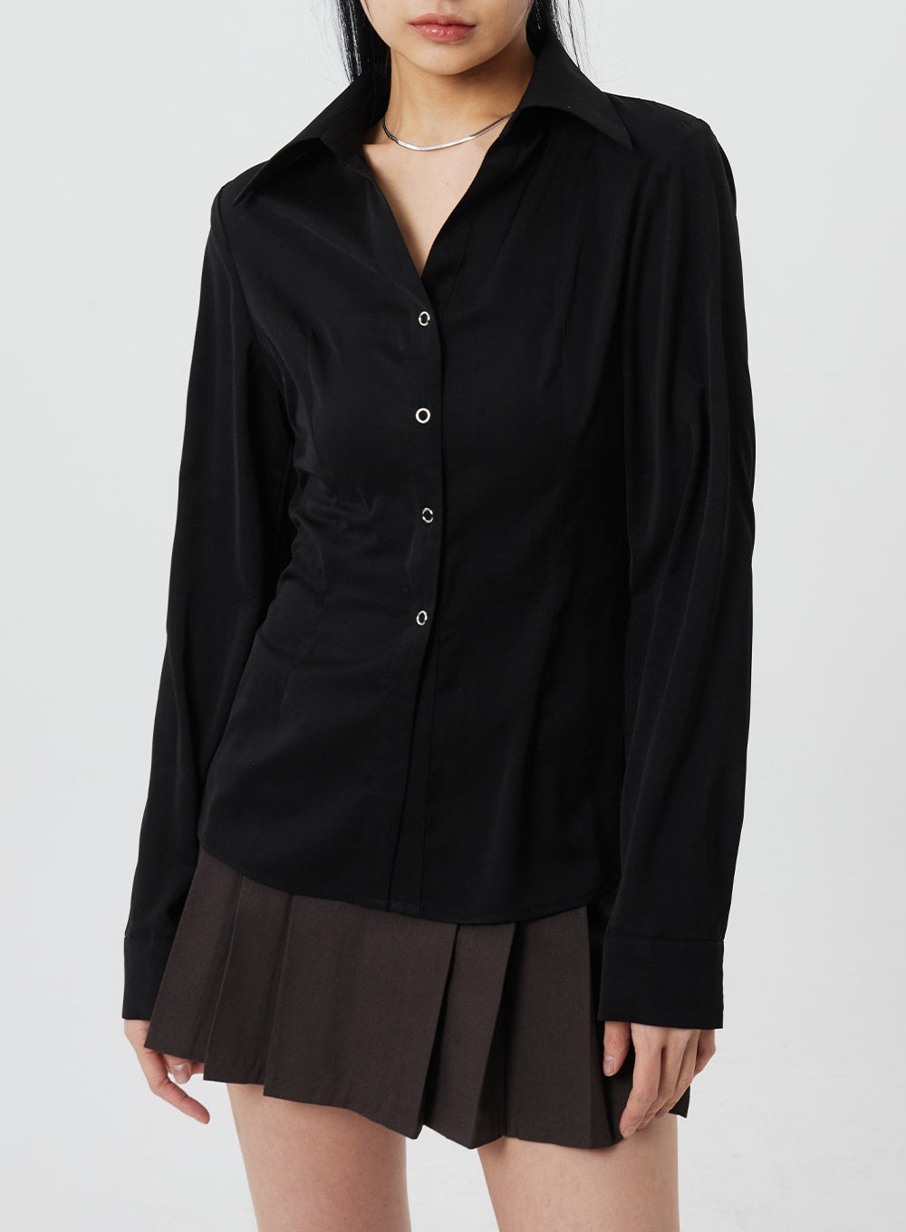 Snap Button Blouse CF321