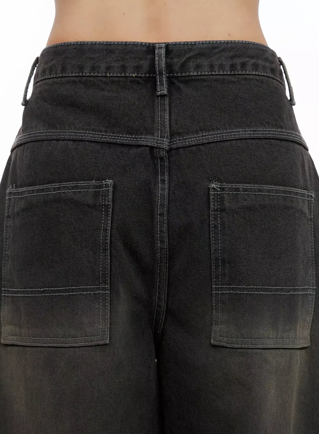 Hari Dark Washed Baggy Jeans IG527